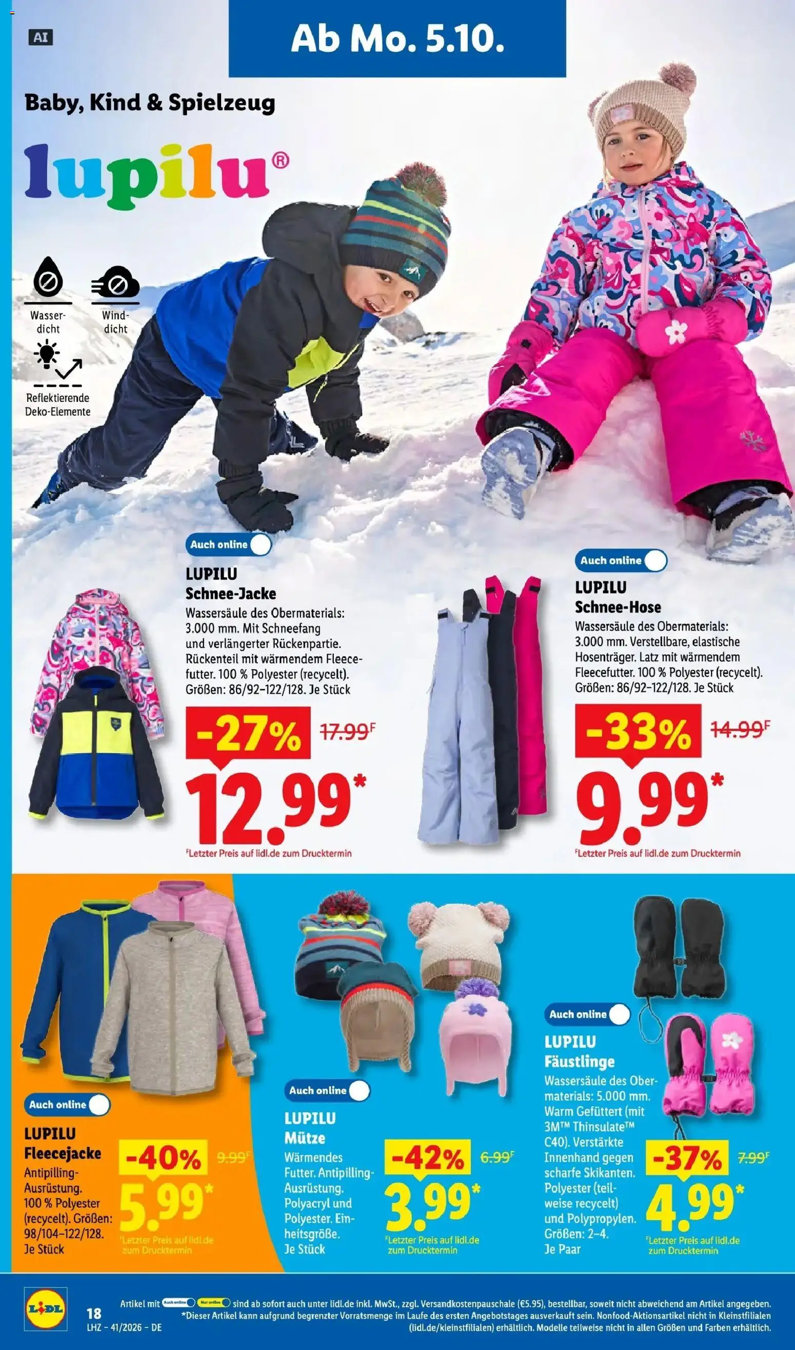 Lidl Prospekt Mahlow (ab 05.10.2026) zum Blättern » Angebote | Seite: 36 | Produkte: Ski, Wasser