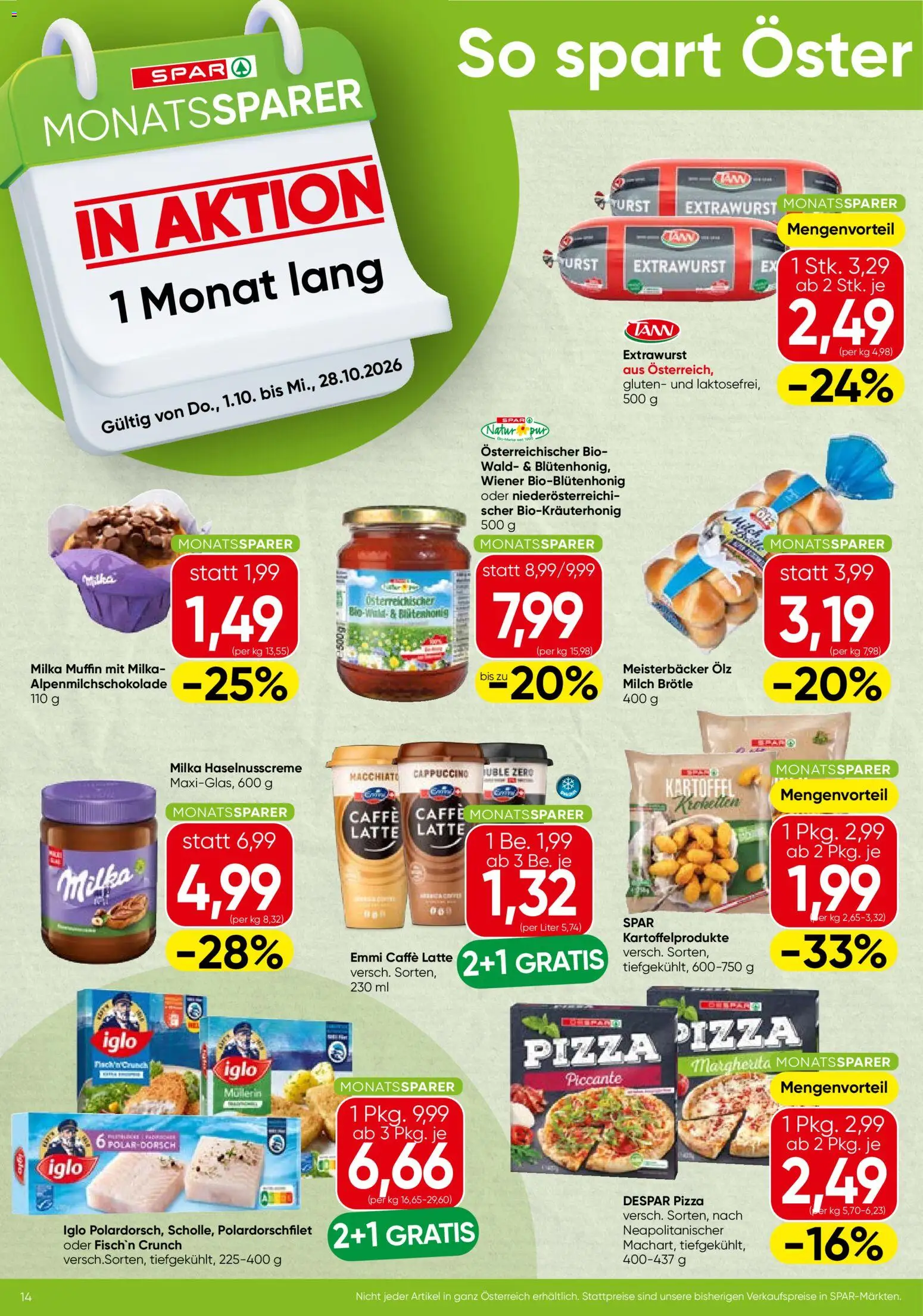 Spar Broschüre gültig ab 01.10.2026 | Seite: 14