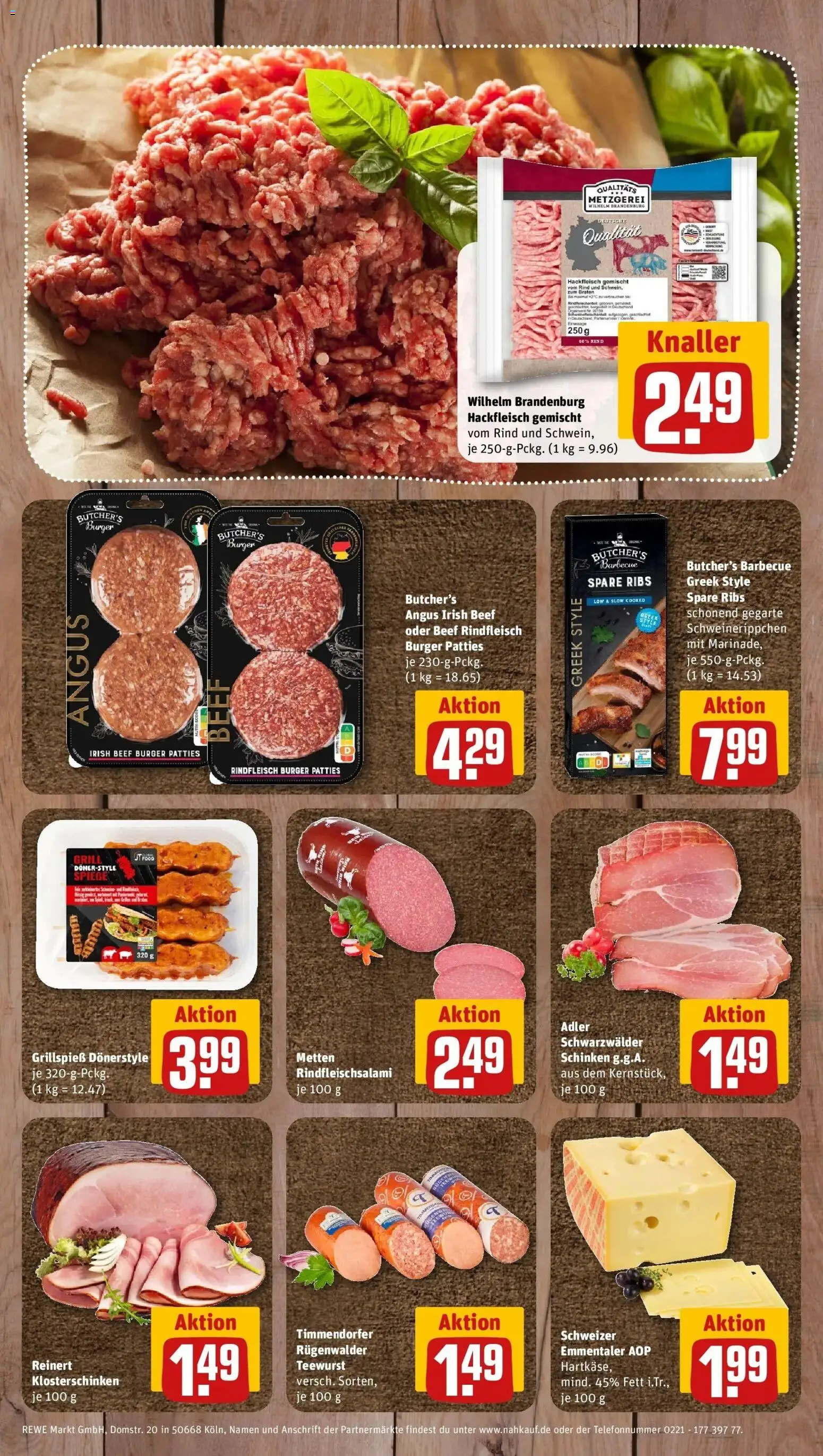 REWE Prospekt ab 21.09.2026 zum Blättern » Angebote | Seite: 8 | Produkte: Grill, Burger, Schinken, Rindfleisch