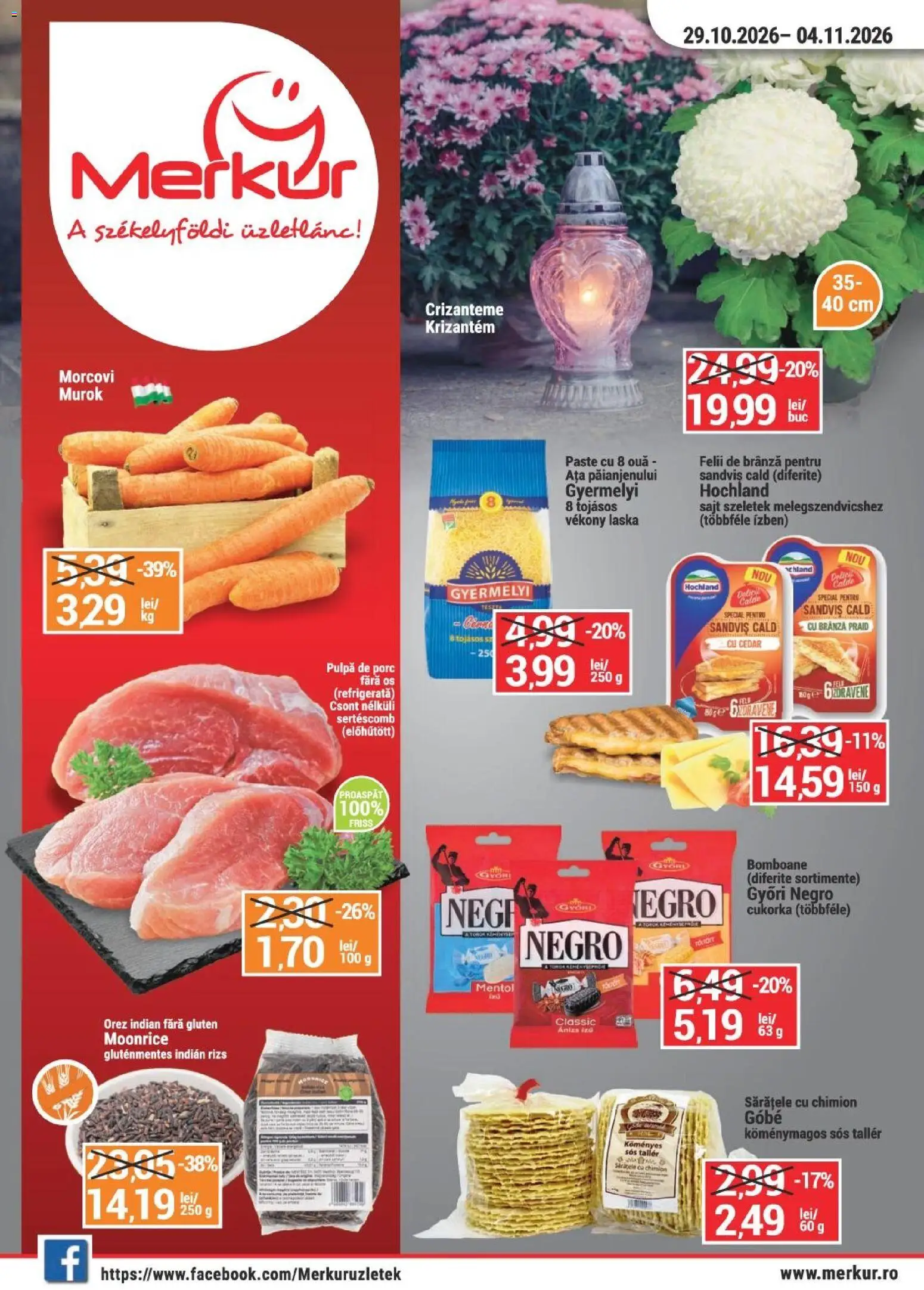 Noul catalog Merkur – valabil de la 29.10.2026 | Pagină: 1 | Produse: Sandviș, Ouă, Orez, Paste