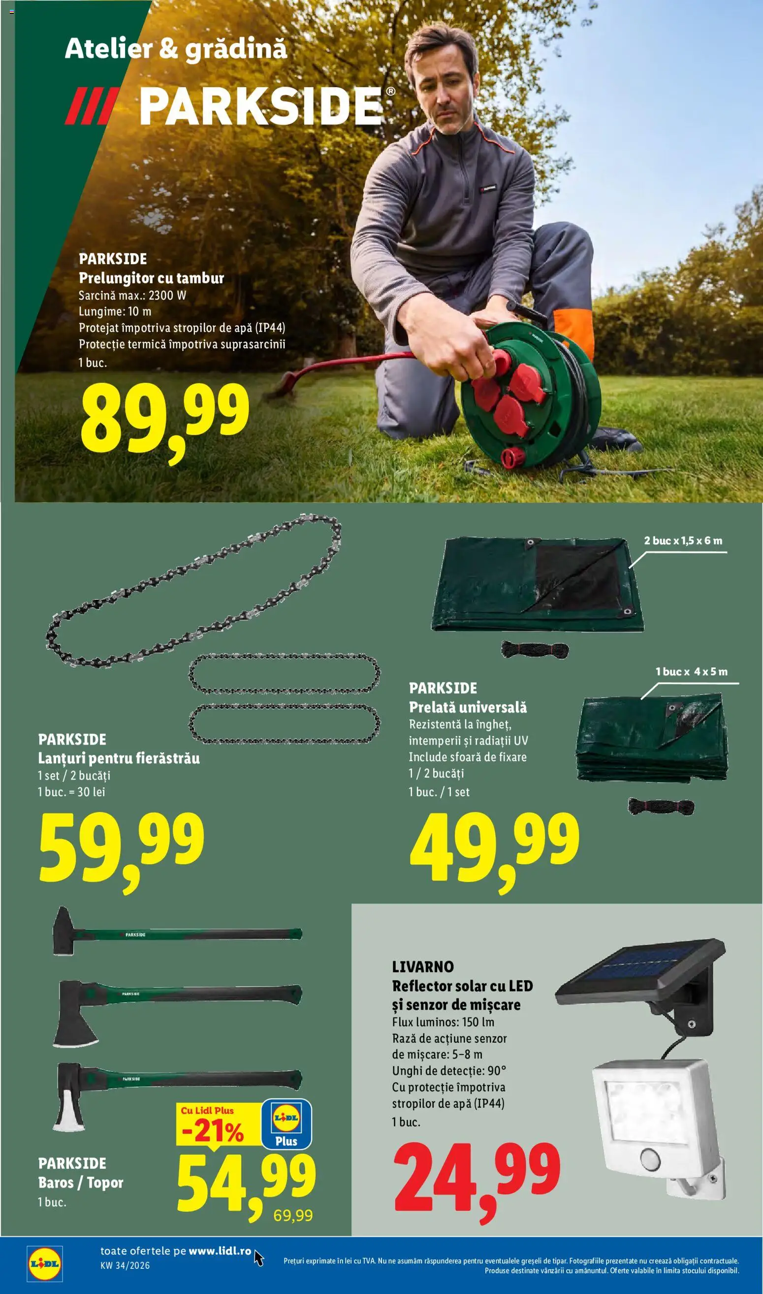 Noul catalog Lidl – valabil de la 17.08.2026 | Pagină: 48 | Produse: Gradina, Parkside, Apă, Plus