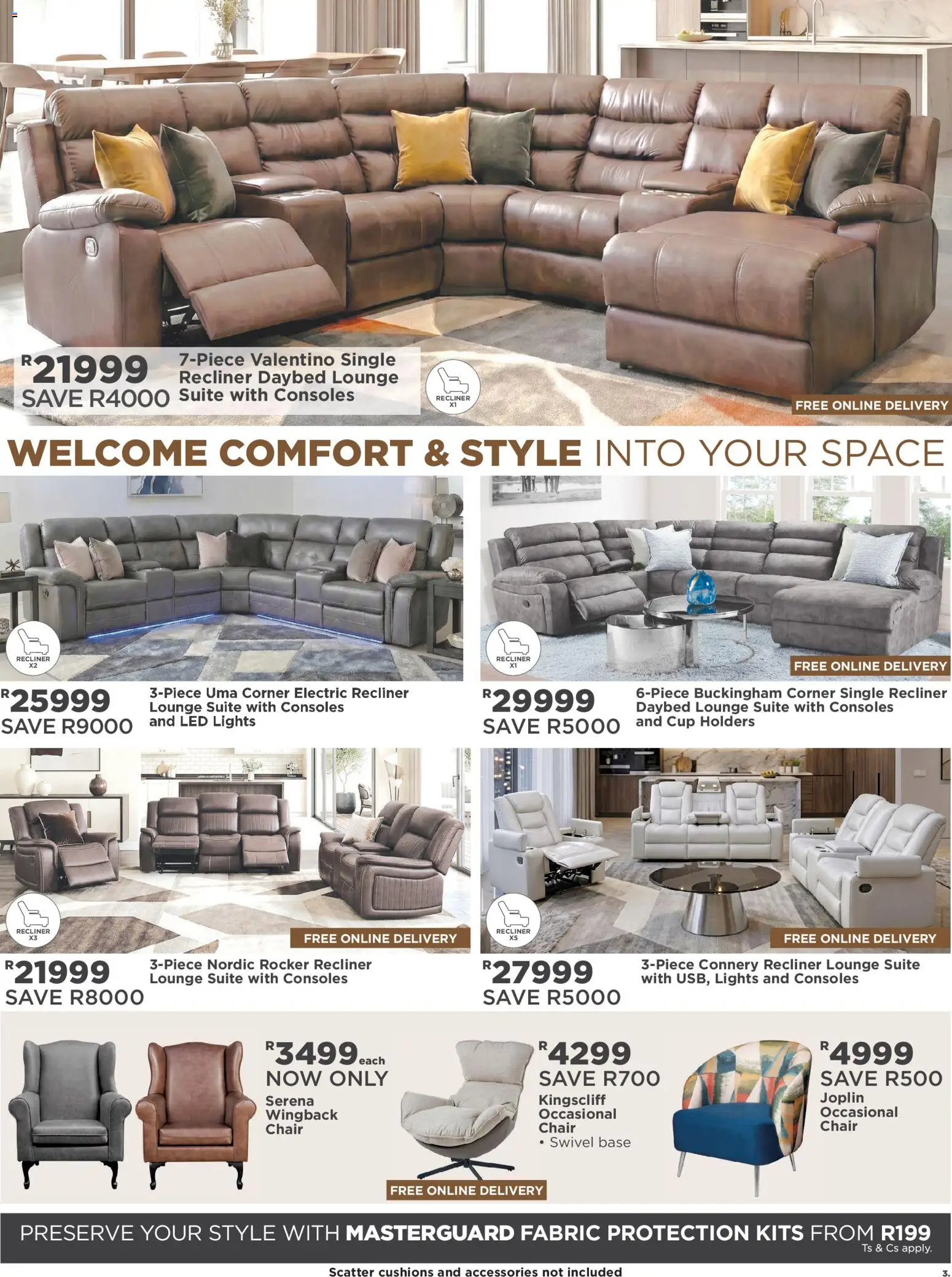 New House and Home catalogue – valid from 10/08/2026 | Page: 3 | Products: Chair, Lounge suite