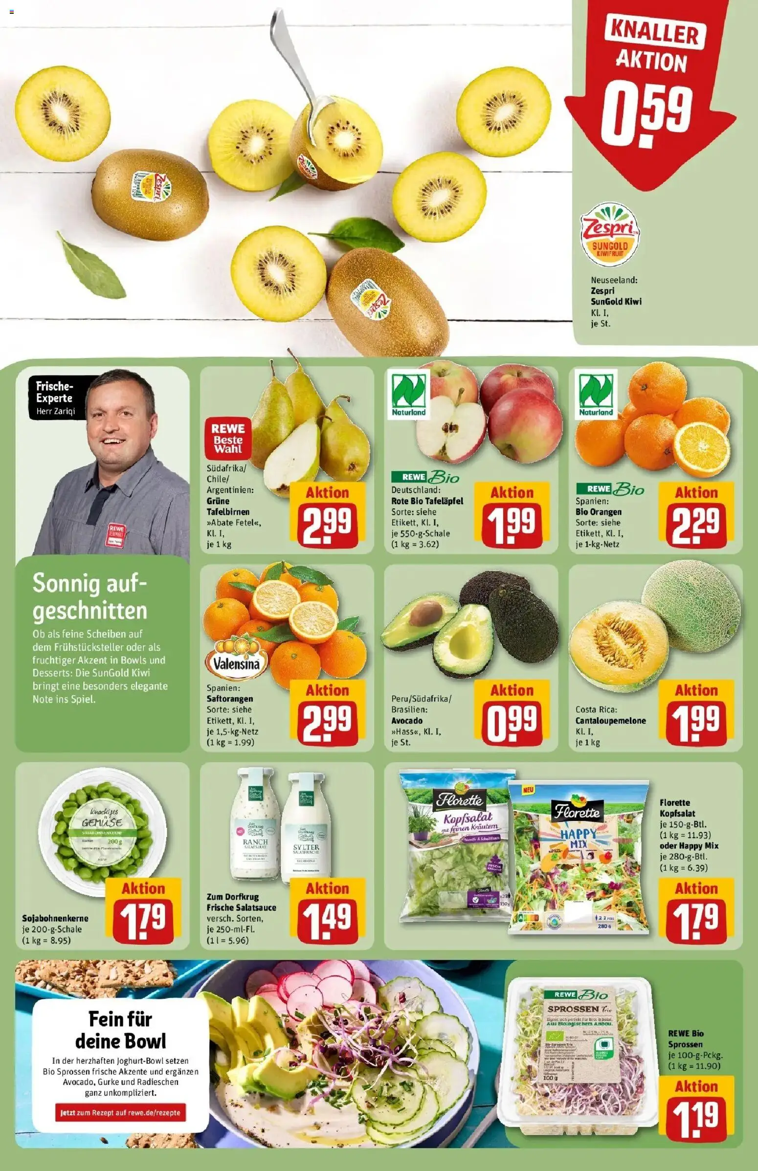 REWE Prospekt ab 04.05.2026 zum Blättern » Angebote | Seite: 10 | Produkte: Dressing, Orangen, Valensina, Kiwi