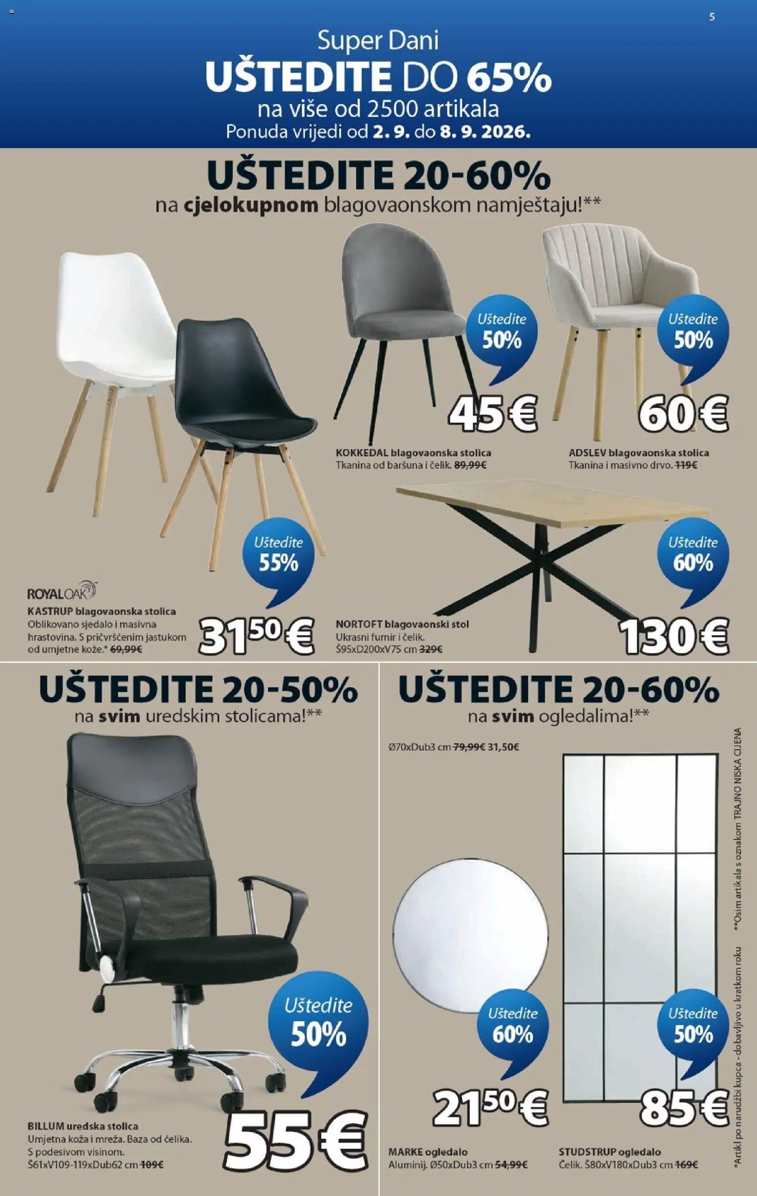 JYSK katalog | vrijedi od 02.09.2026 | Stranica: 5