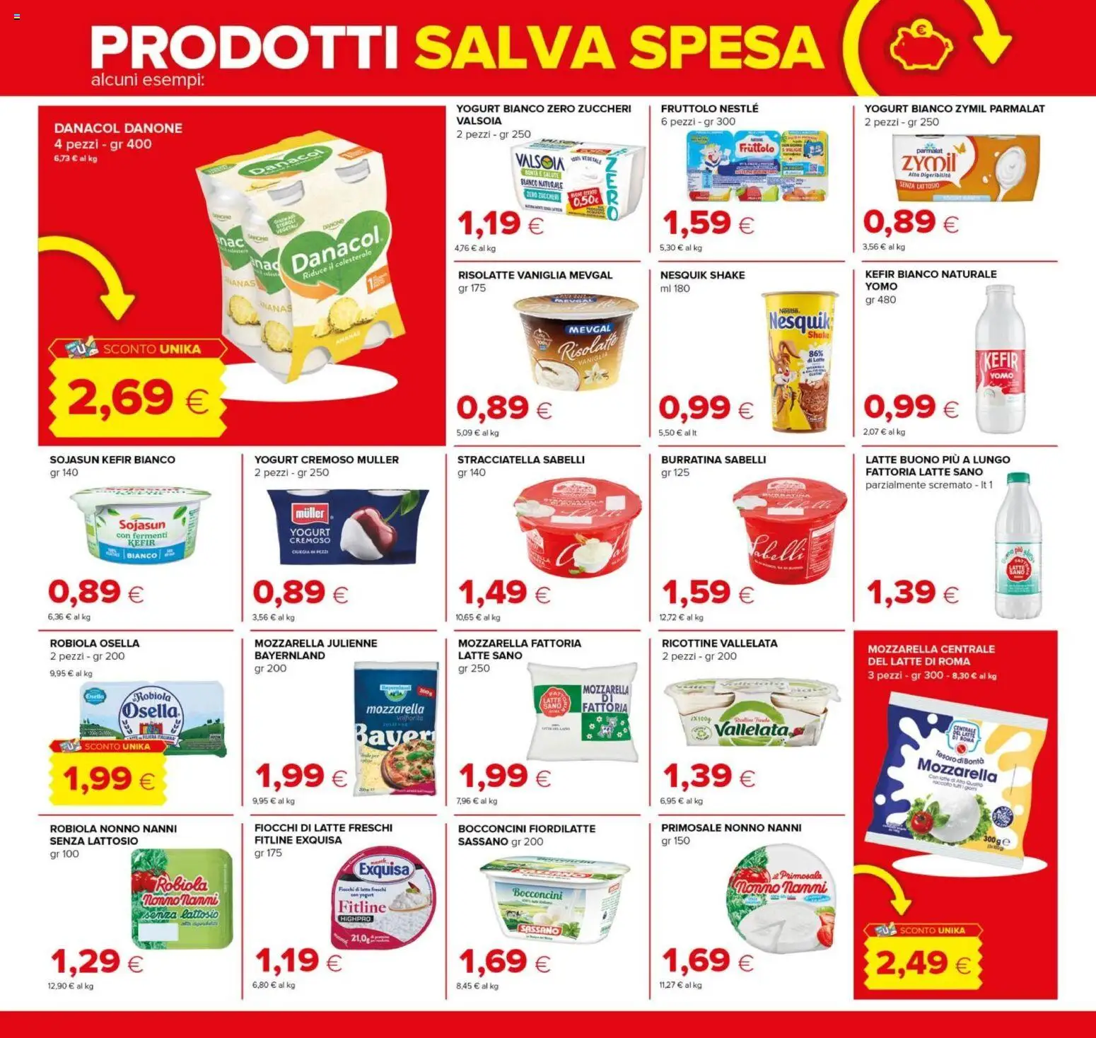 Volantino Tigre del 08/10/2026 | Pagina: 8 | Prodotti: Latte, Robiola, Stracciatella, Senza lattosio