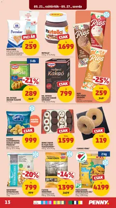 RIOS TÖLCSÉRES JÉGKRÉM, RIOS TÖLCSÉRES JÉGKRÉM 3-féle 200 ml - amely érvényes a következő dátumtól: 21.05.2026 | Oldal: 17