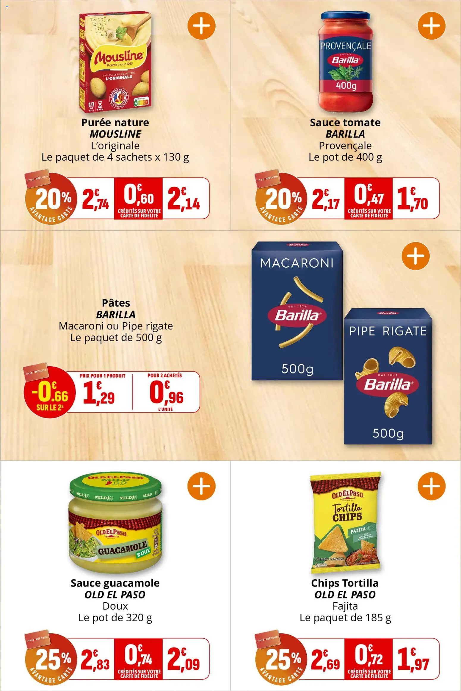 {H1} | Page: 20 | Produits: Tomate, Barilla, Sauce tomate, Chips