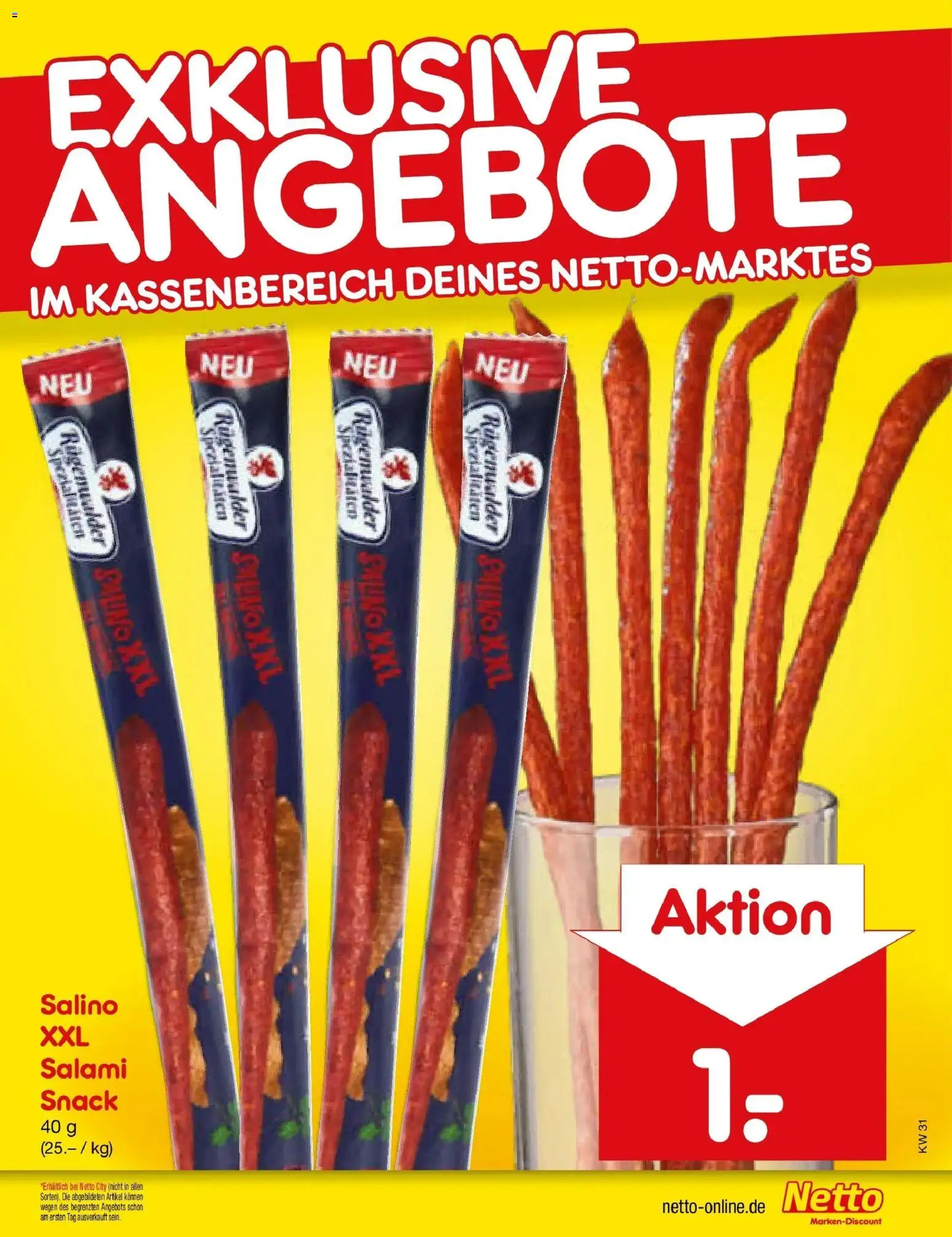 Netto Marken-Discount Prospekt Mistelbach – gültig ab 27.07.2026 | Seite: 31 | Produkte: Salami