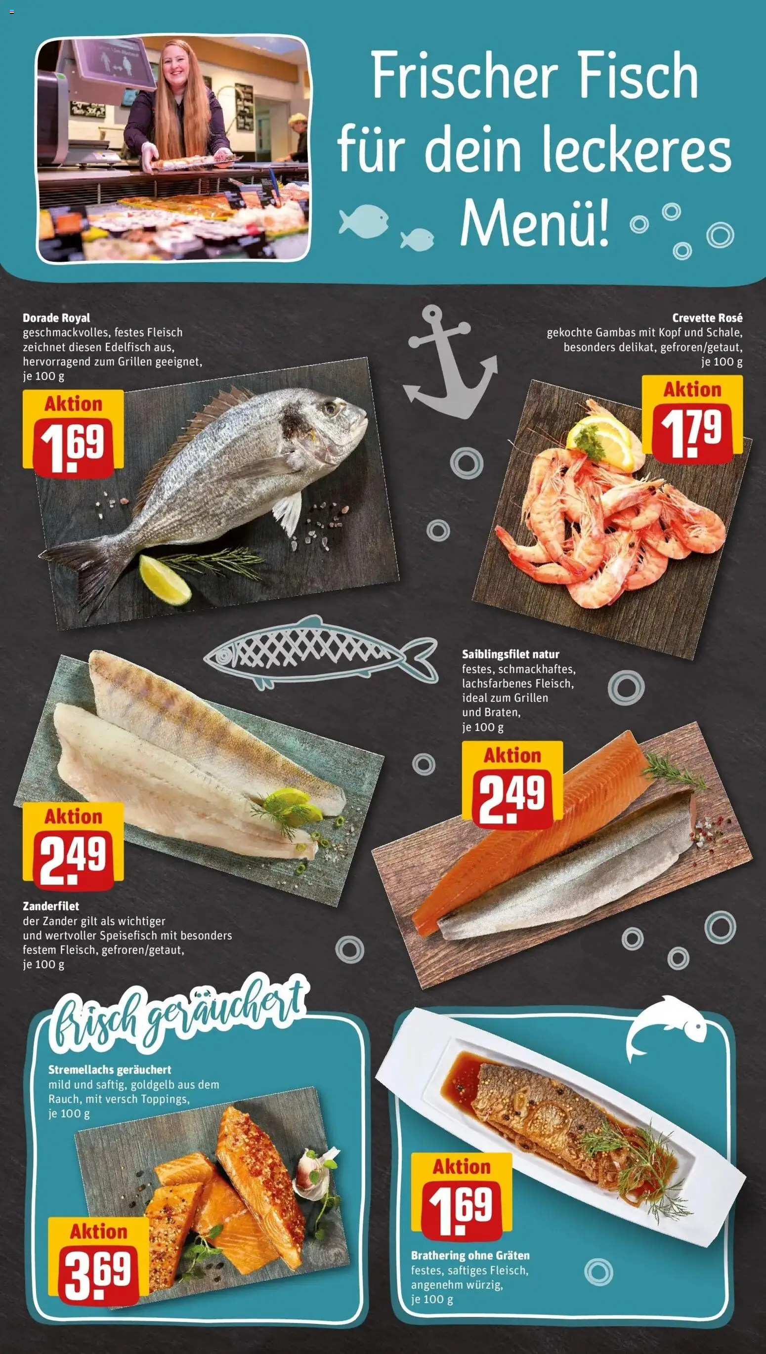 REWE Prospekt ab 24.08.2026 zum Blättern » Angebote | Seite: 27 | Produkte: Dorade, Fisch, Fleisch