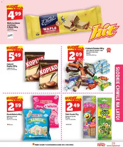 Pogląd oferty "Topaz gazetka" - ważna od 25.06.2026 | Strona: 29 | Produkty: Czekoladowa, Wafle, Cappuccino, Żelki