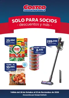 Vista previa Costco catálogo válido desde el 26/10/2026