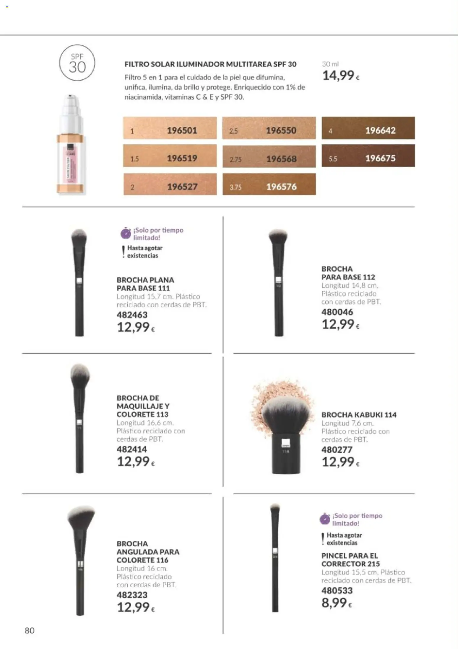 Catálogo AVON Black Friday │ válido desde el 01/11/2026 | Página: 80 | Productos: Corrector, Iluminador, Colorete, Brocha