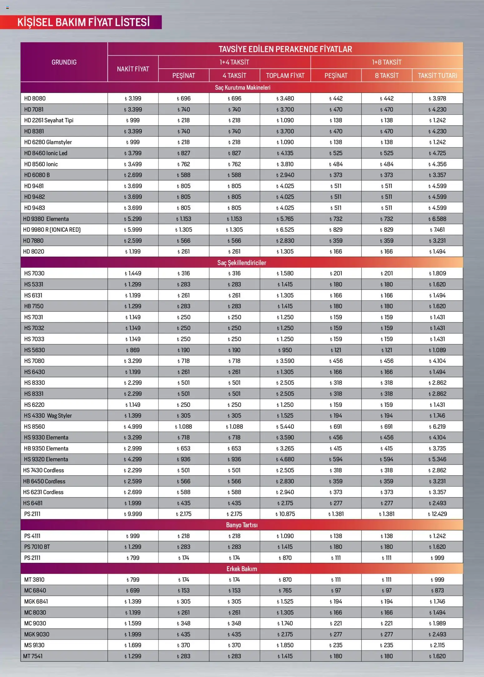 Arçelik Katalog - 16 Eylül 2026 tarihinden itibaren geçerlidir | Sayfa: 109