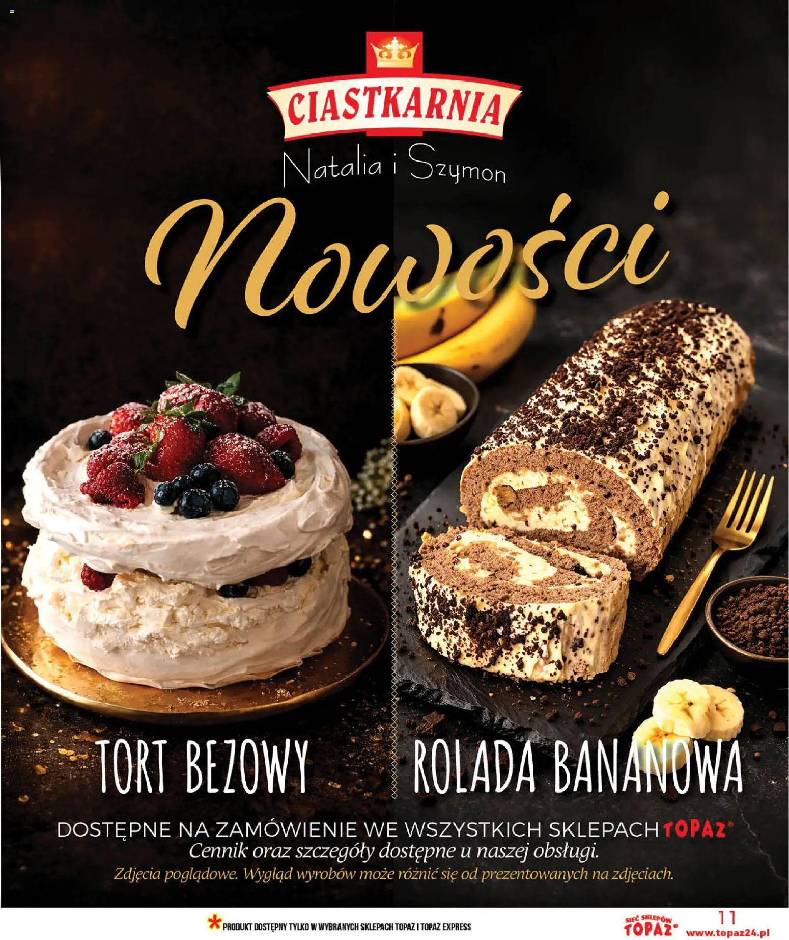 Topaz gazetka - MAZ od 28.05.2026 | Strona: 11 | Produkty: Rolada, Tort