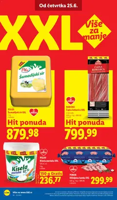 PILOŠ Kisela pavlaka XXL, Kisela pavlaka 12% m. m. - pregled Lidl kataloga - važi od 25.06.2026 | Strana: 34