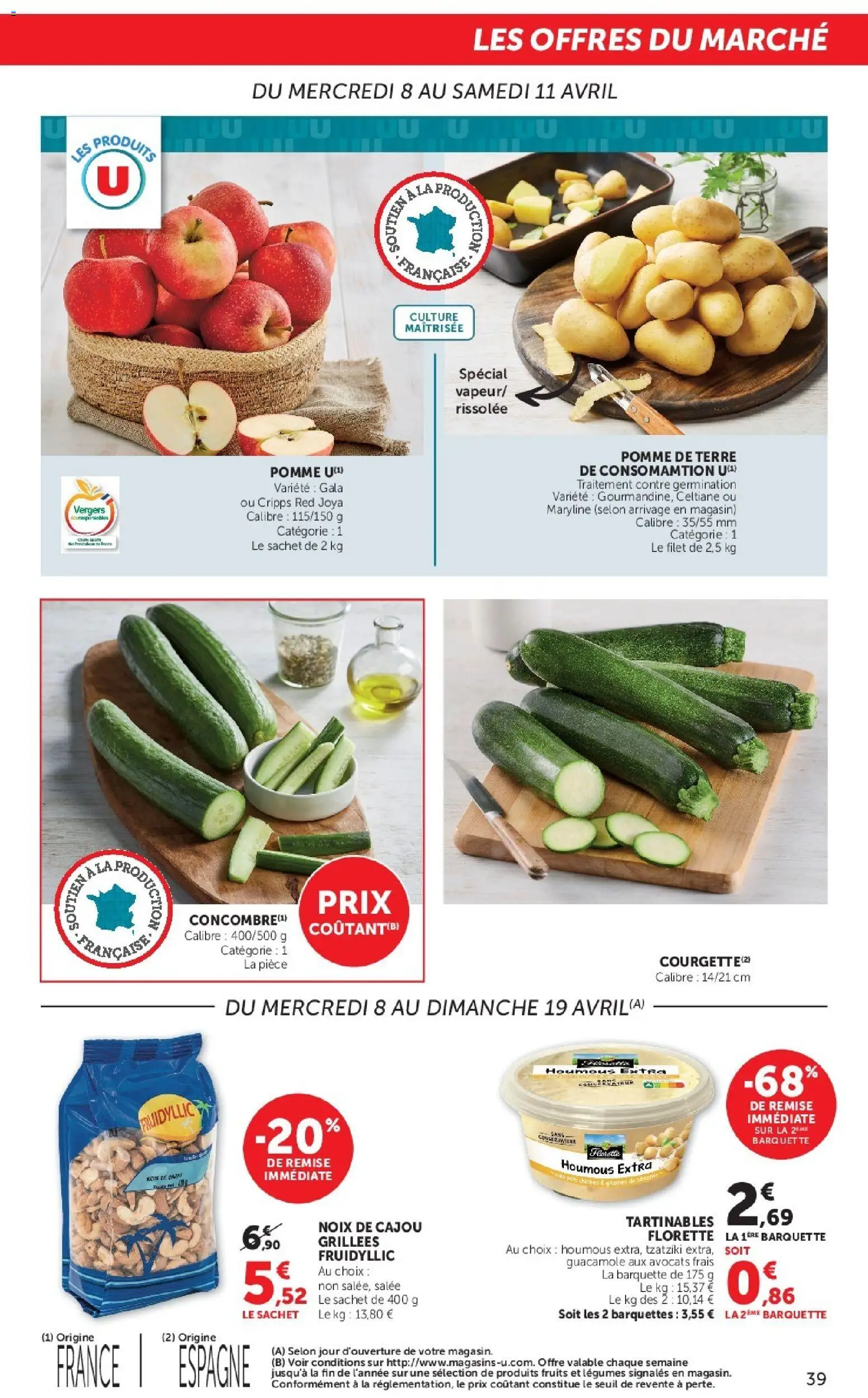 {H1} | Page: 39 | Produits: Avocats, Noix de cajou, Pomme de terre, Guacamole