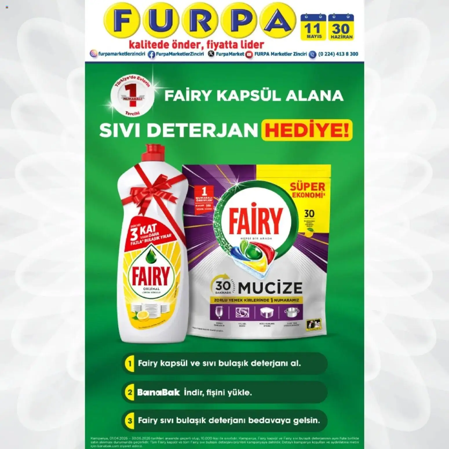 Furpa - Katalog Muhteşem Fiyatlar - 15.05.2026 tarihinden itibaren geçerlidir | Sayfa: 5 | Ürünler: Deterjan, Bulaşık deterjanı