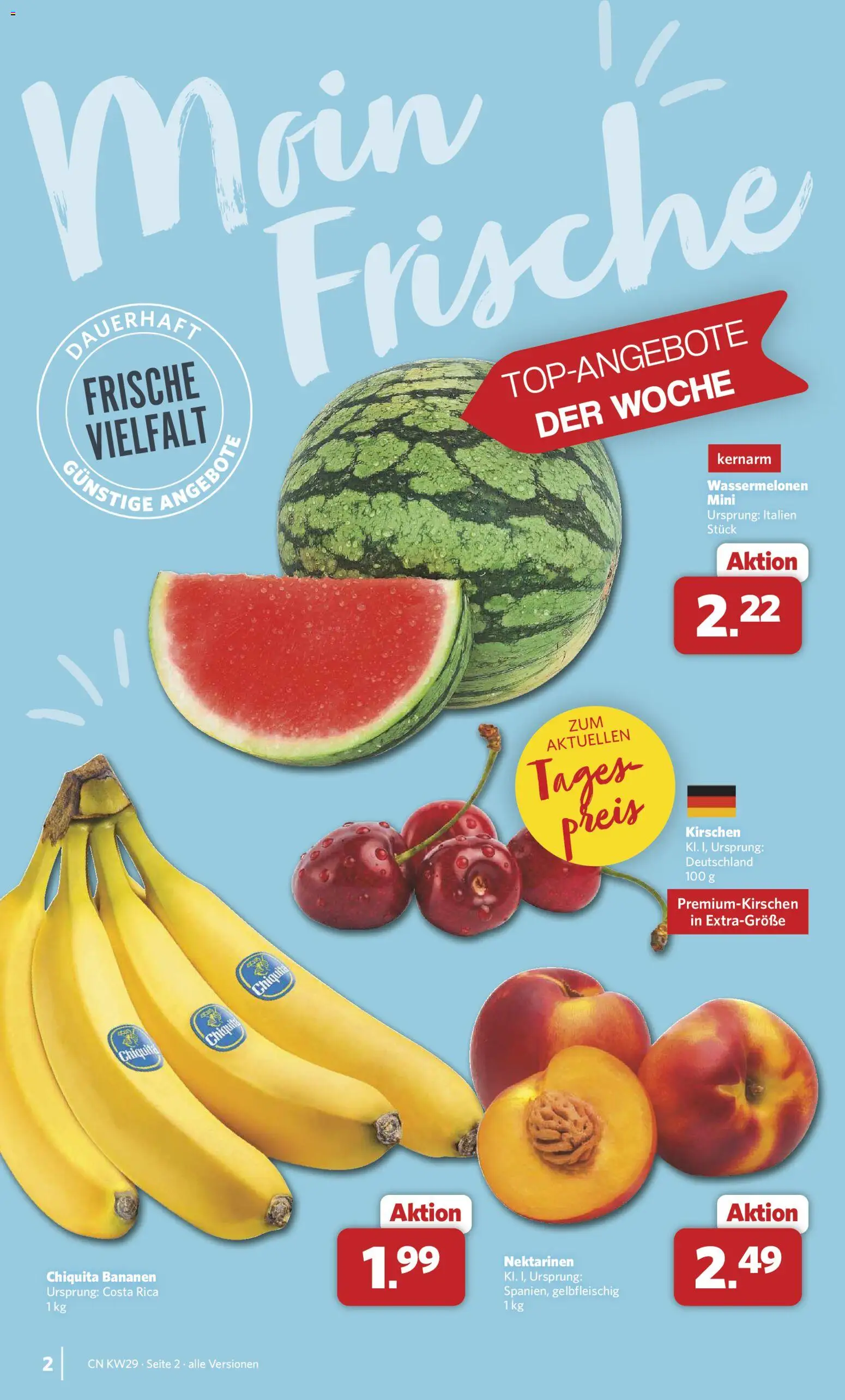 Combi Prospekt – gültig ab 13.07.2026 | Seite: 2 | Produkte: Nektarinen, Bananen, Kirschen