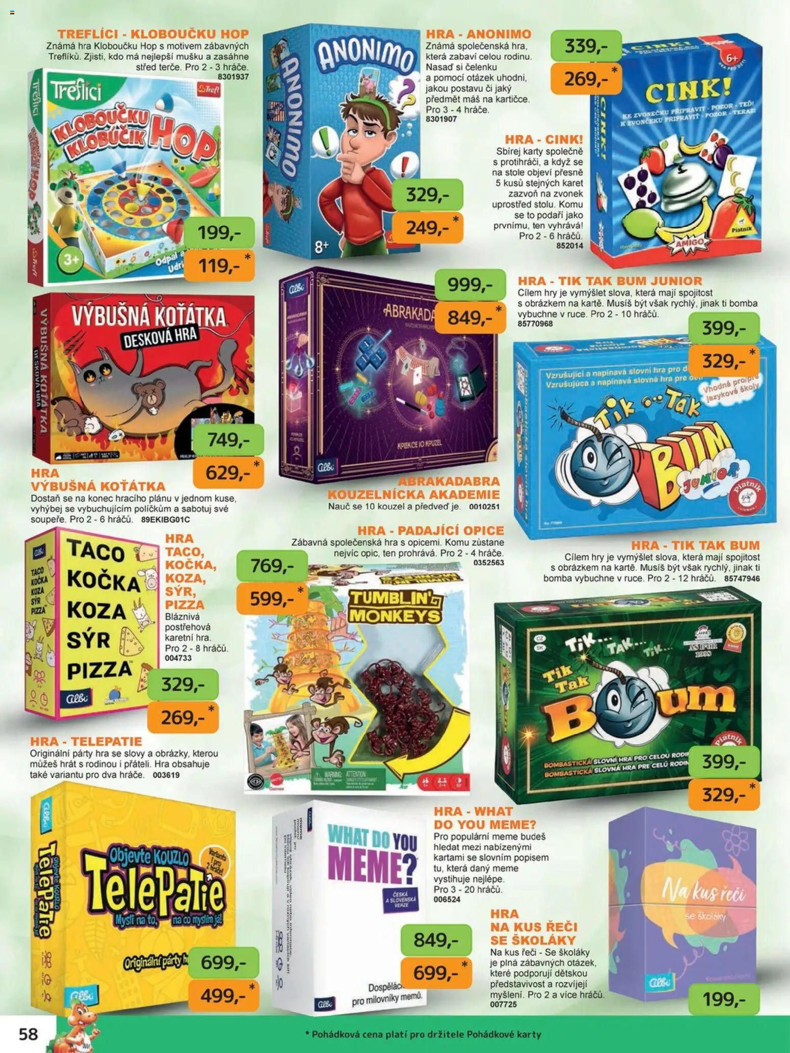 Dráčik katalog - Vánoce od 08.10.2026 | Strana: 58 | Produkty: Činky, Hra, Mysli, Zvonek
