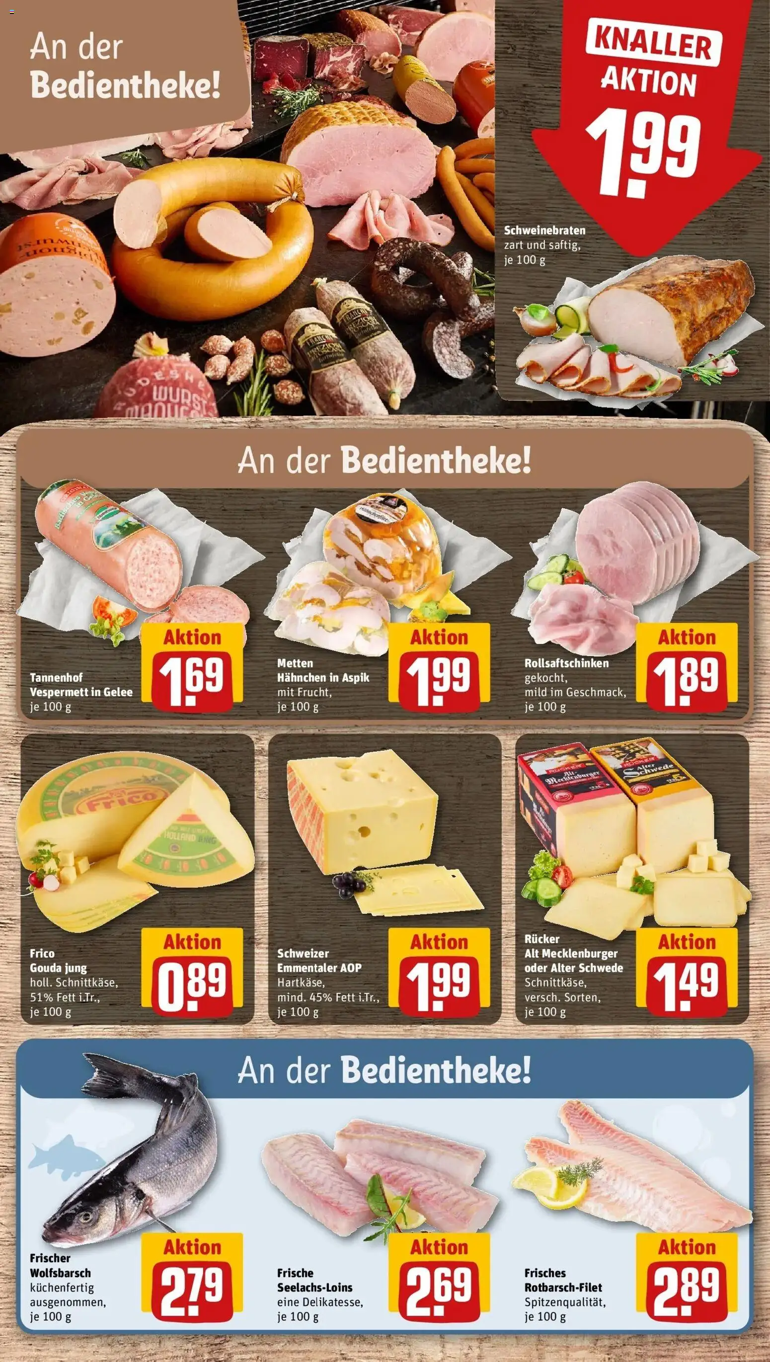 REWE Prospekt ab 10.08.2026 zum Blättern » Angebote | Seite: 7 | Produkte: Hahnchen, Gouda, Wurst