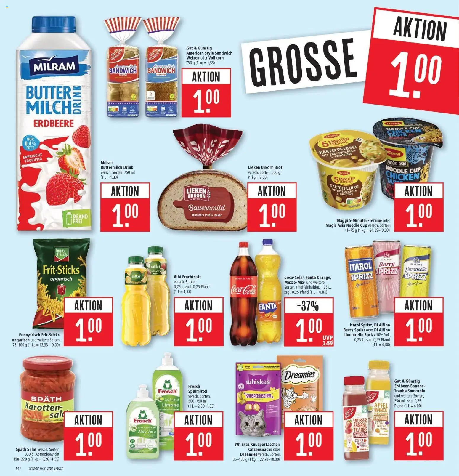 Marktkauf Prospekt Friedrichshafen (ab 24.08.2026) » Angebote online | Seite: 18 | Produkte: Buttermilch, Coca cola, Äpfel, Fruchtsaft