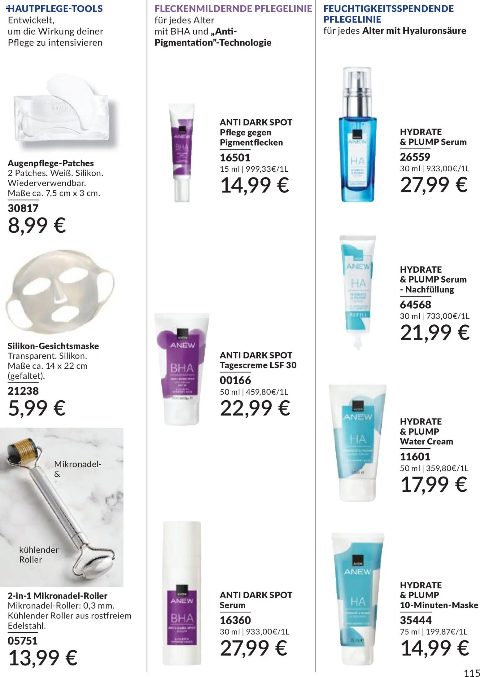 AVON Katalog Juni 2026 – gültig ab 01.06.2026 | Seite: 115 | Produkte: Serum, Tagescreme
