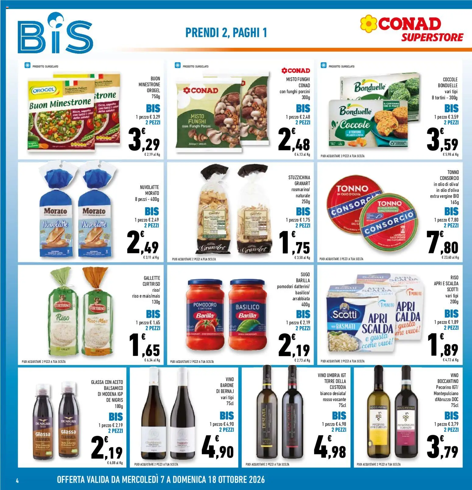 Volantino Conad del 07/10/2026 | Pagina: 4