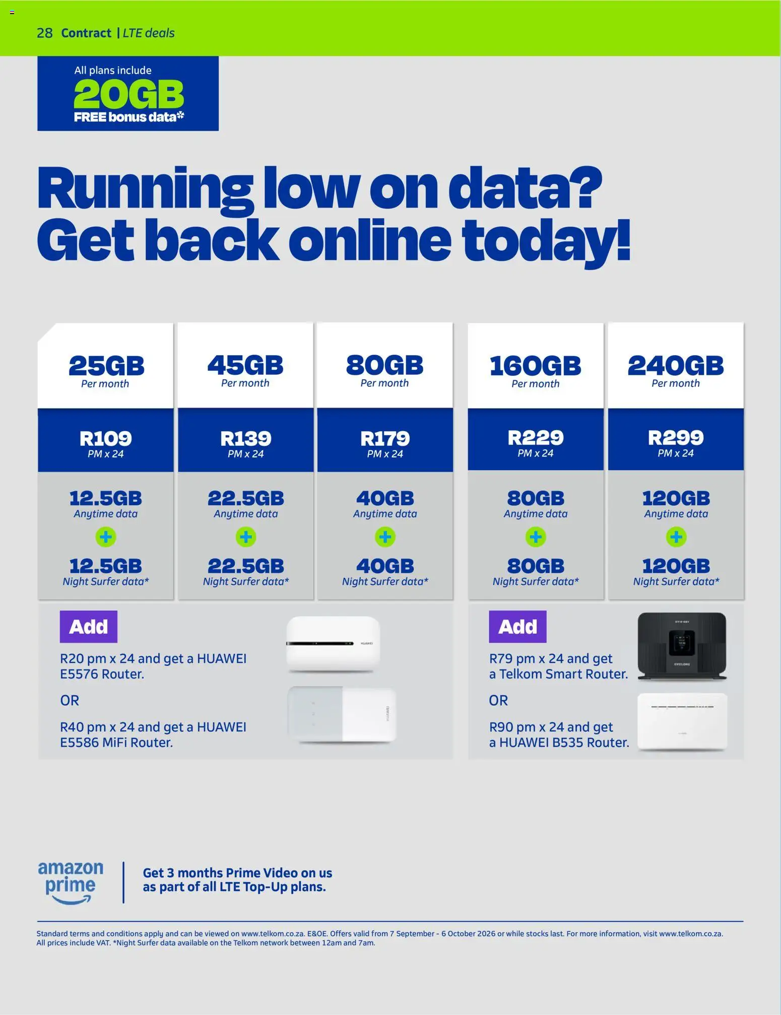 New Telkom catalogue – valid from 07/09/2026 | Page: 28 | Products: Data