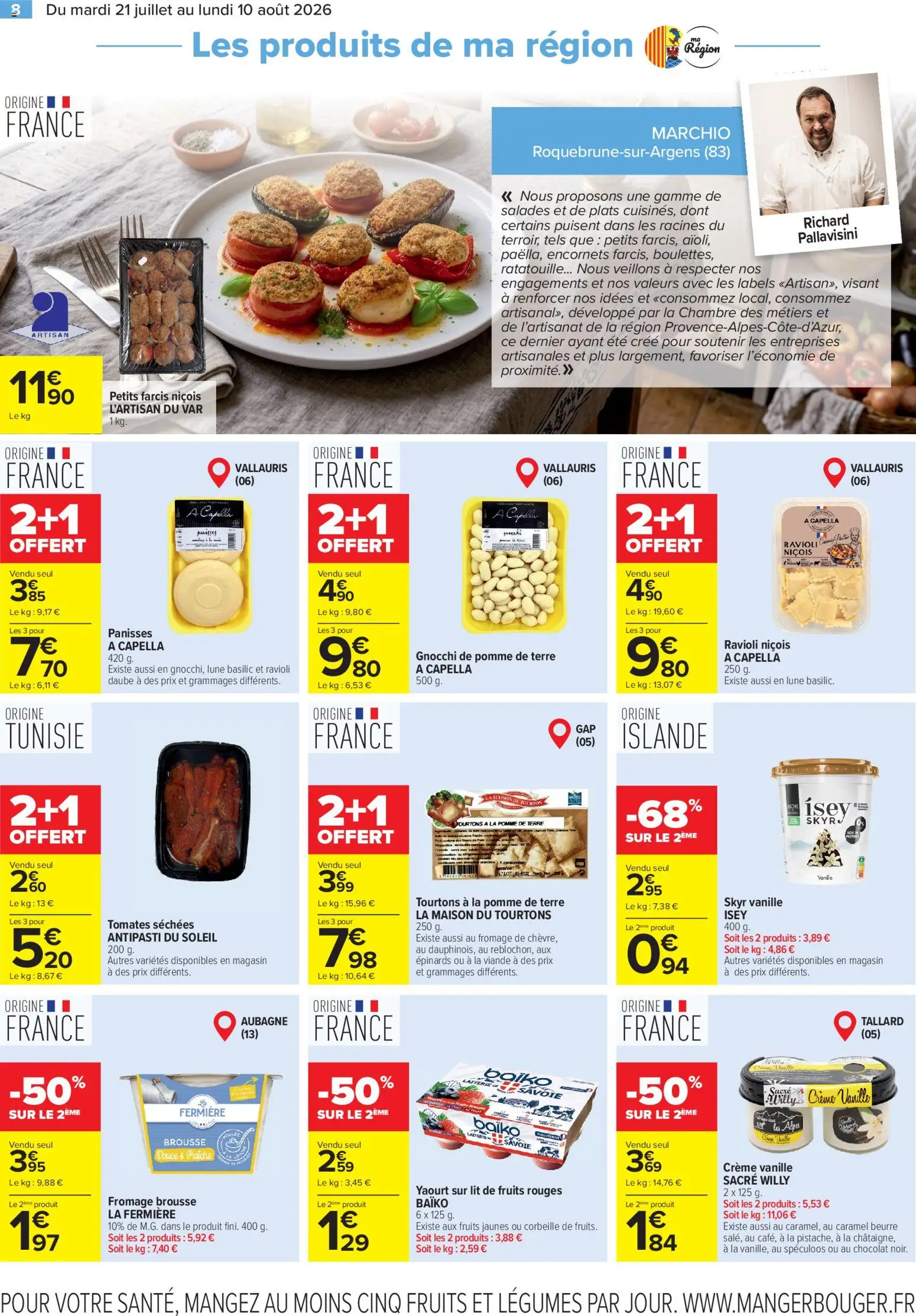 {H1} | Page: 8 | Produits: Pomme, Lit, Spéculoos, Tomates