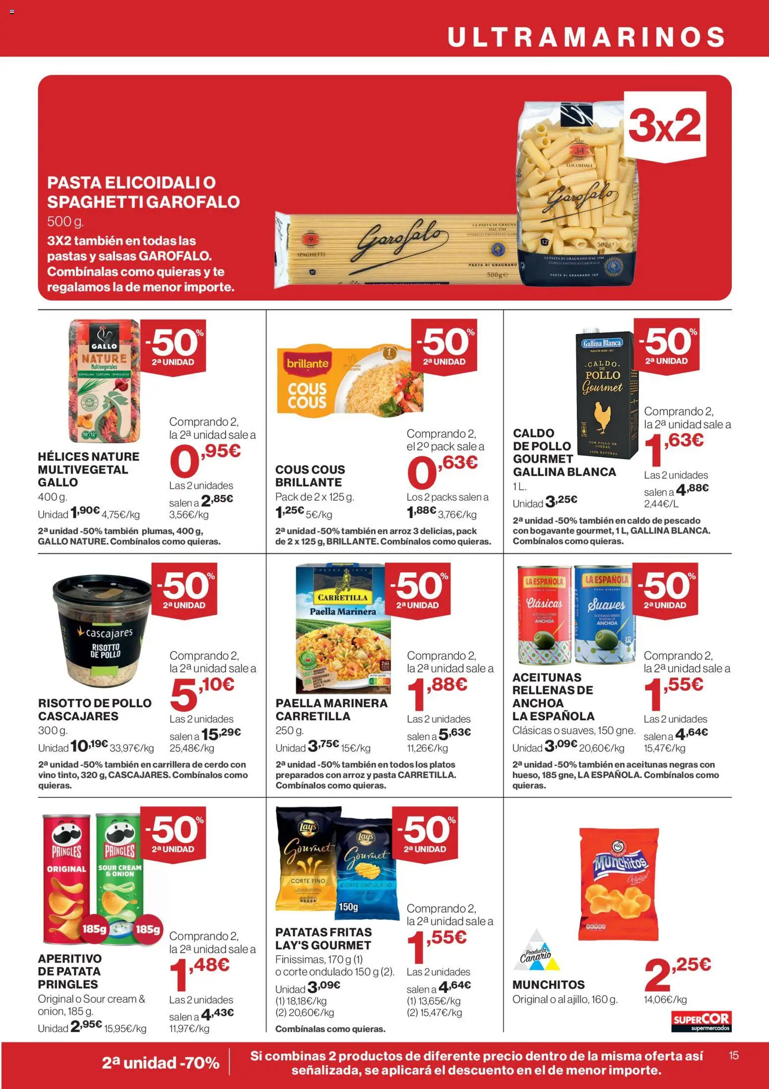 Supercor Canarias │ válido desde el 06.05.2026 | Página: 15 | Productos: Vino, Cerdo, Pasta, Té