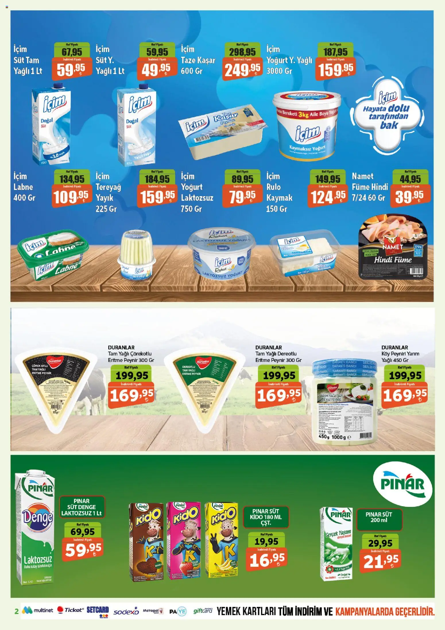 Biçen Market Katalog - 08 Eylül 2026 tarihinden itibaren geçerlidir | Sayfa: 2 | Ürünler: Raf, Süt, Tereyağı, Yoğurt