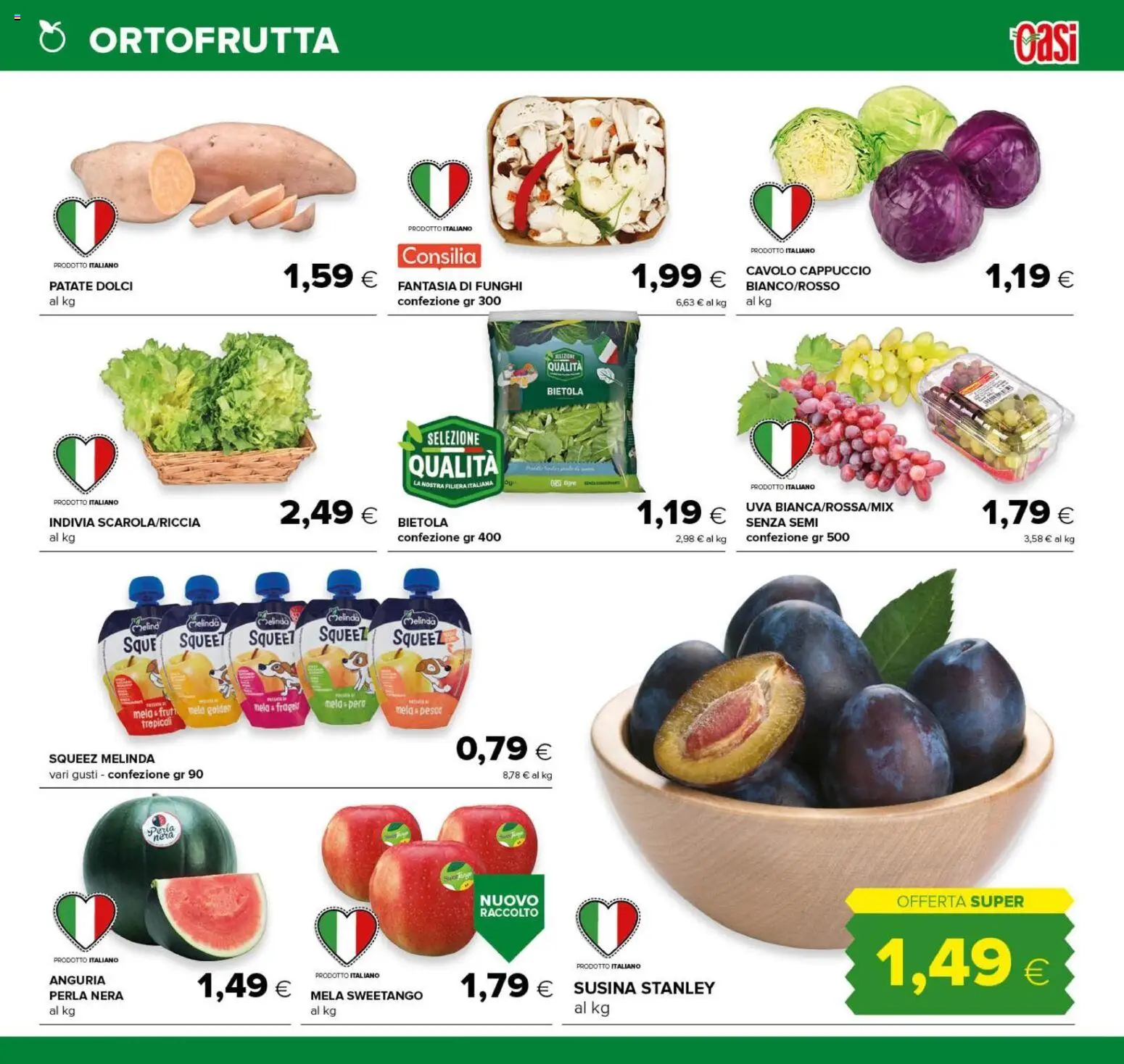 Volantino Oasi del 04/09/2026 | Pagina: 7 | Prodotti: Patate, Cavolo, Patate dolci, Cavolo cappuccio
