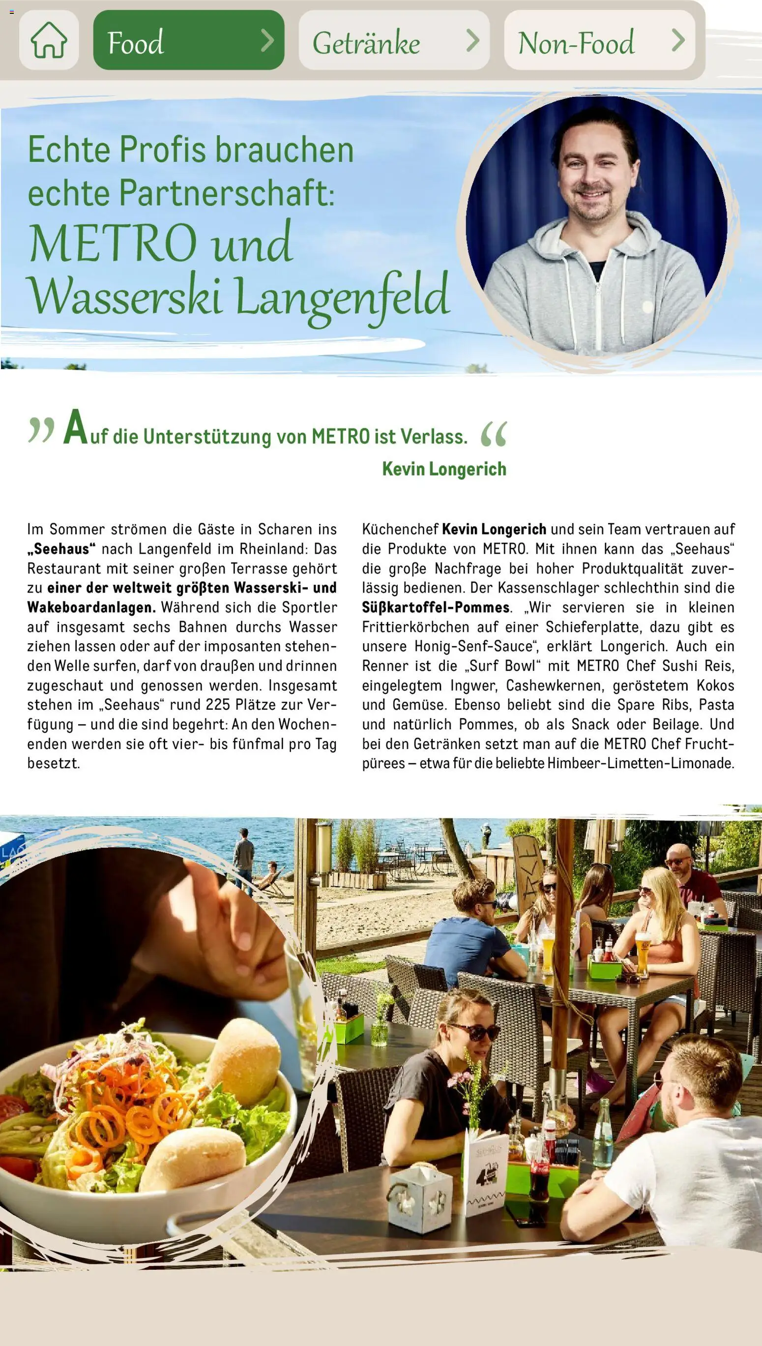 Metro Saisonkatalog Outdoor Dining – gültig ab 01.06.2026 | Seite: 24 | Produkte: Wasser, Pasta