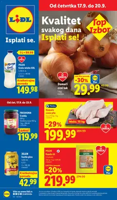 Lidl katalog - pregled Lidl kataloga - važi od 17.09.2026