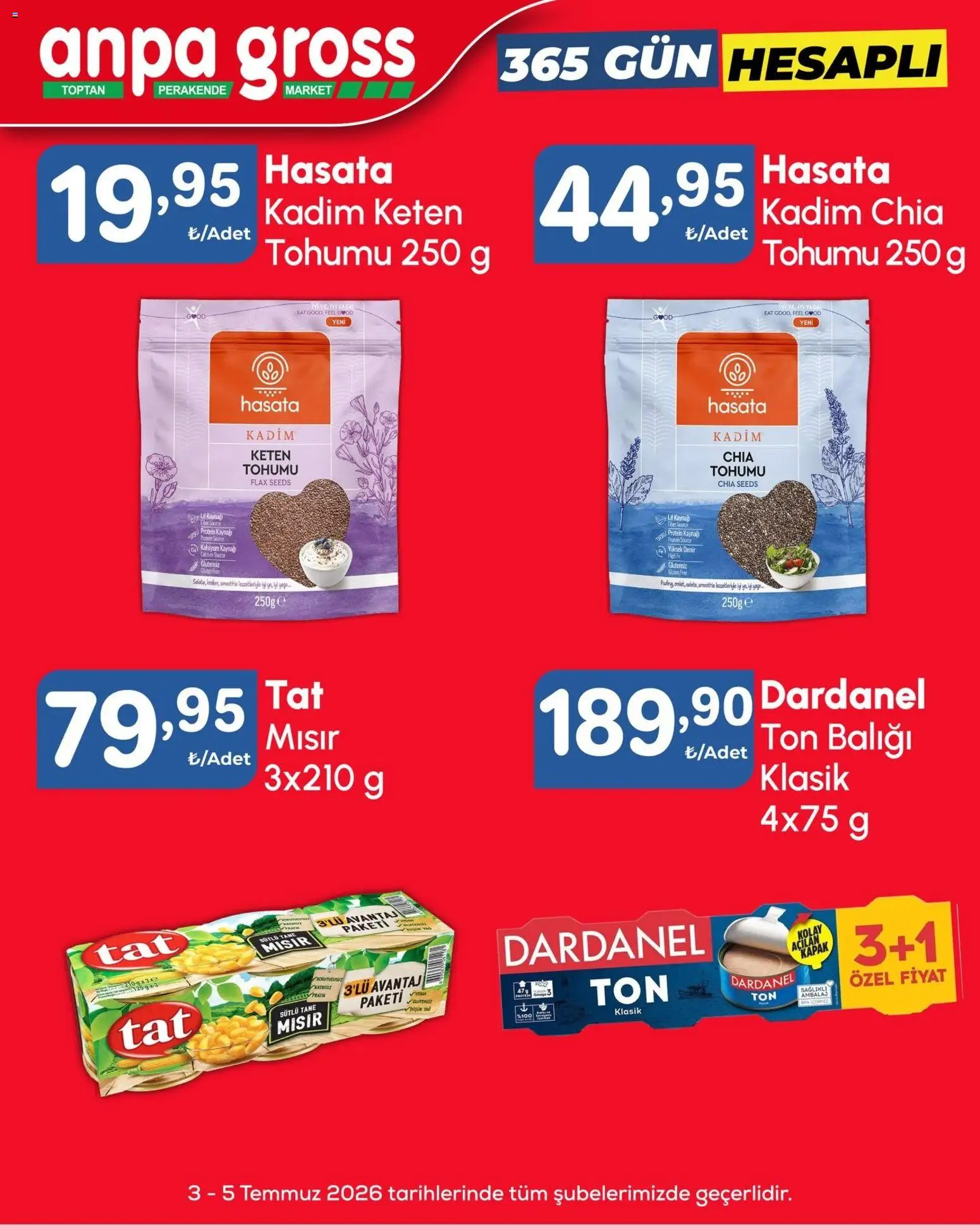 Anpa Gross Katalog - 03 Temmuz 2026 tarihinden itibaren geçerlidir | Sayfa: 6 | Ürünler: Ton balığı, Mısır