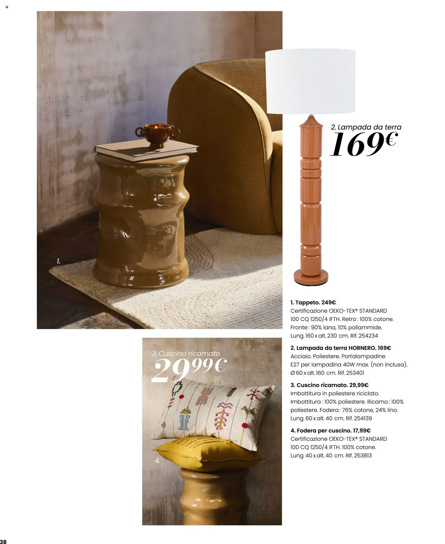 Volantino Maisons du Monde del 23/09/2026 | Pagina: 38 | Prodotti: Cuscino, Lampada, Terra