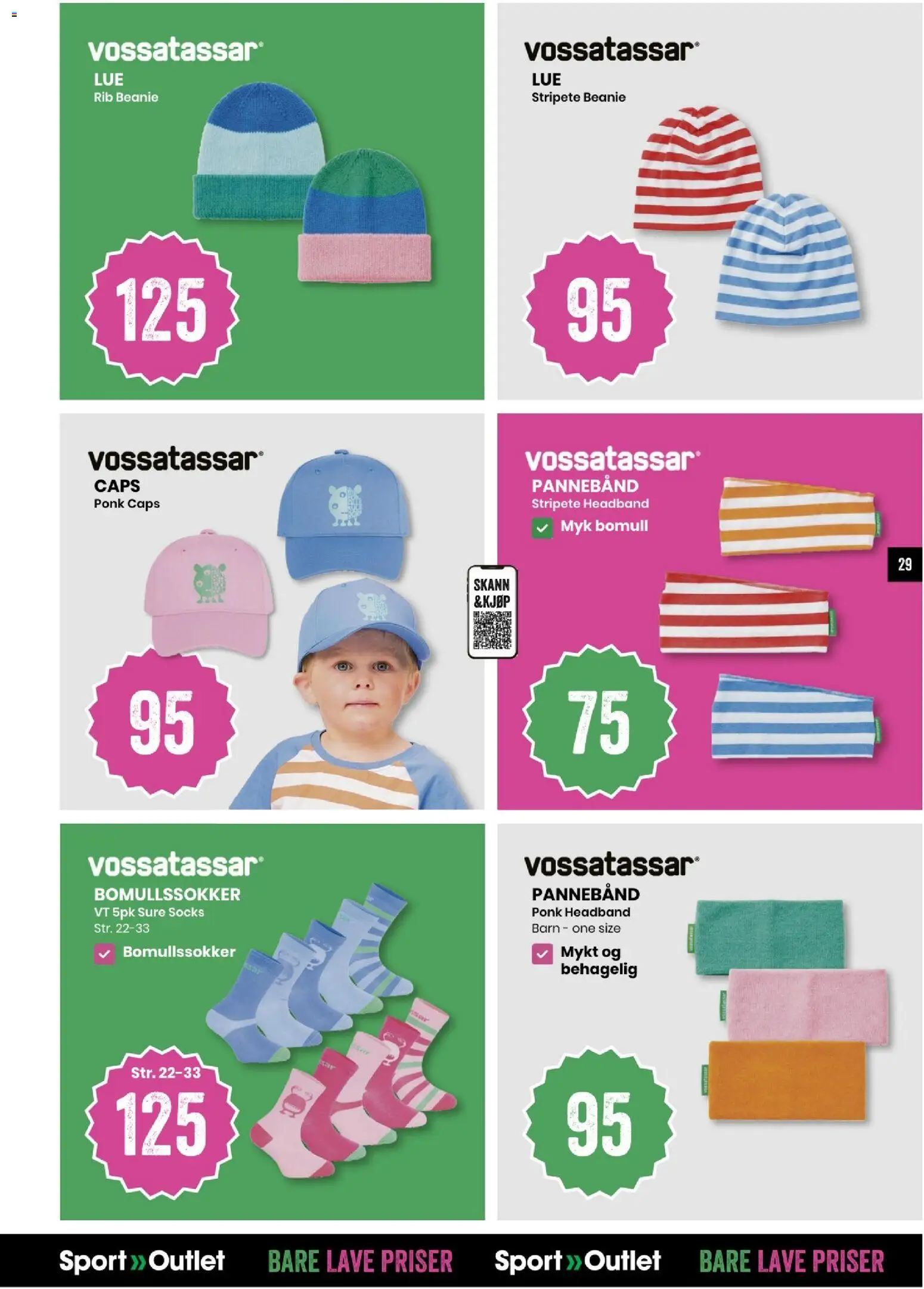 {H1} | Side: 29 | Produkter: Nuisette, Caps, Pannebånd