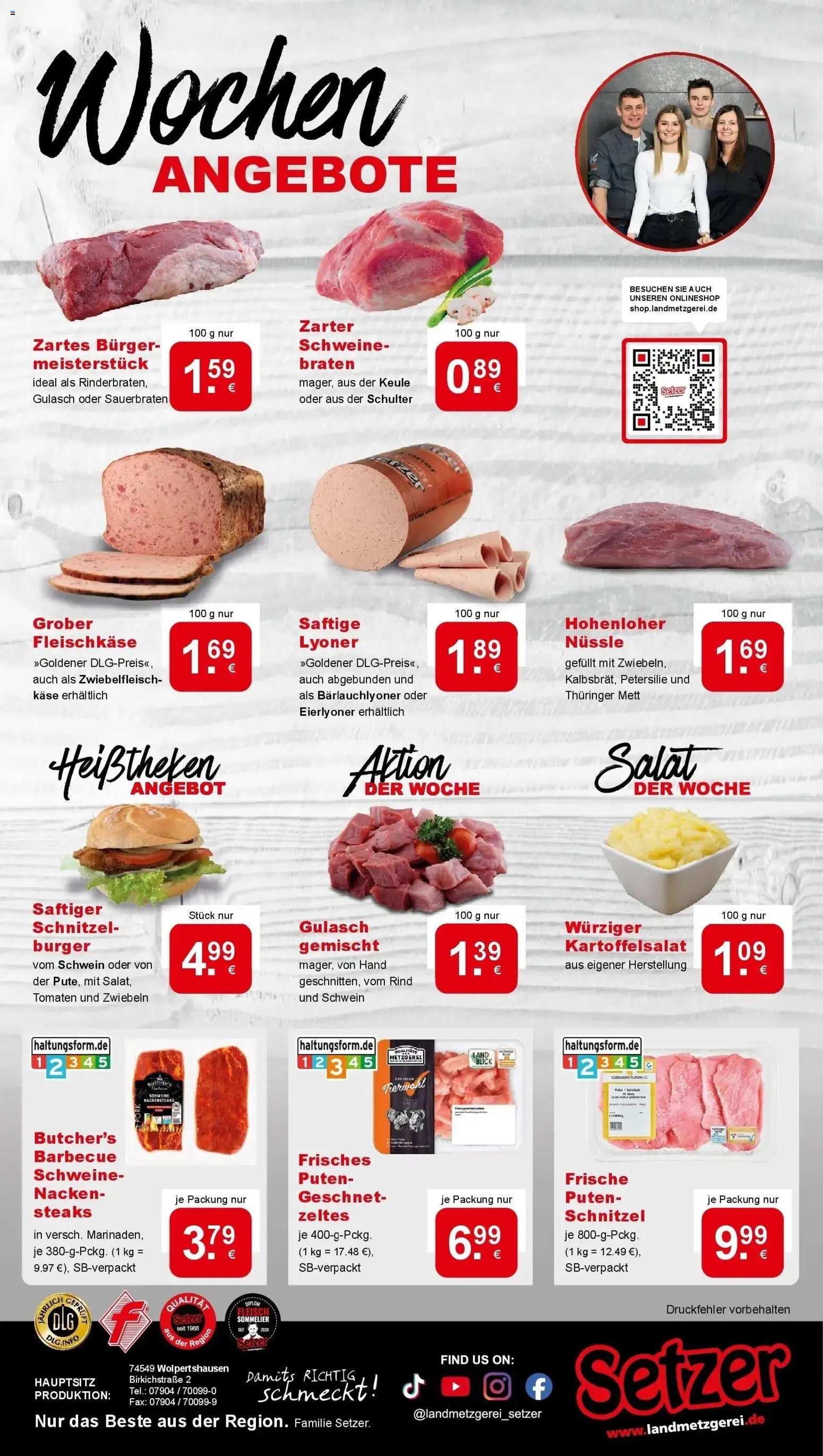 REWE Prospekt ab 21.09.2026 zum Blättern » Angebote | Seite: 14 | Produkte: Schnitzel, Gulasch, Schulter, Petersilie