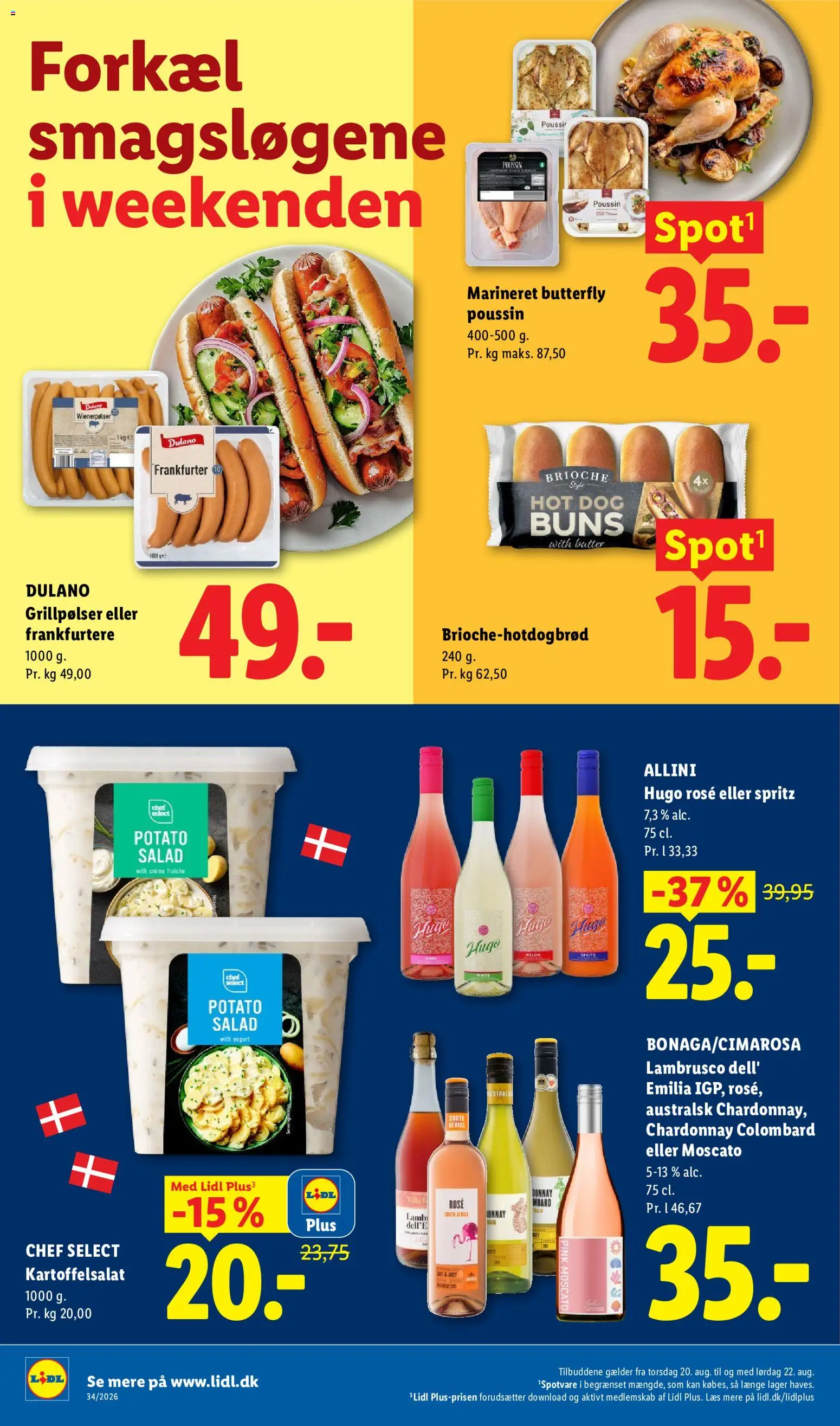 Lidl tilbudsavis – gyldig fra 16/08/2026 | Side: 35 | Produkter: Creme, Creme fraiche, Grillpølser, Søm