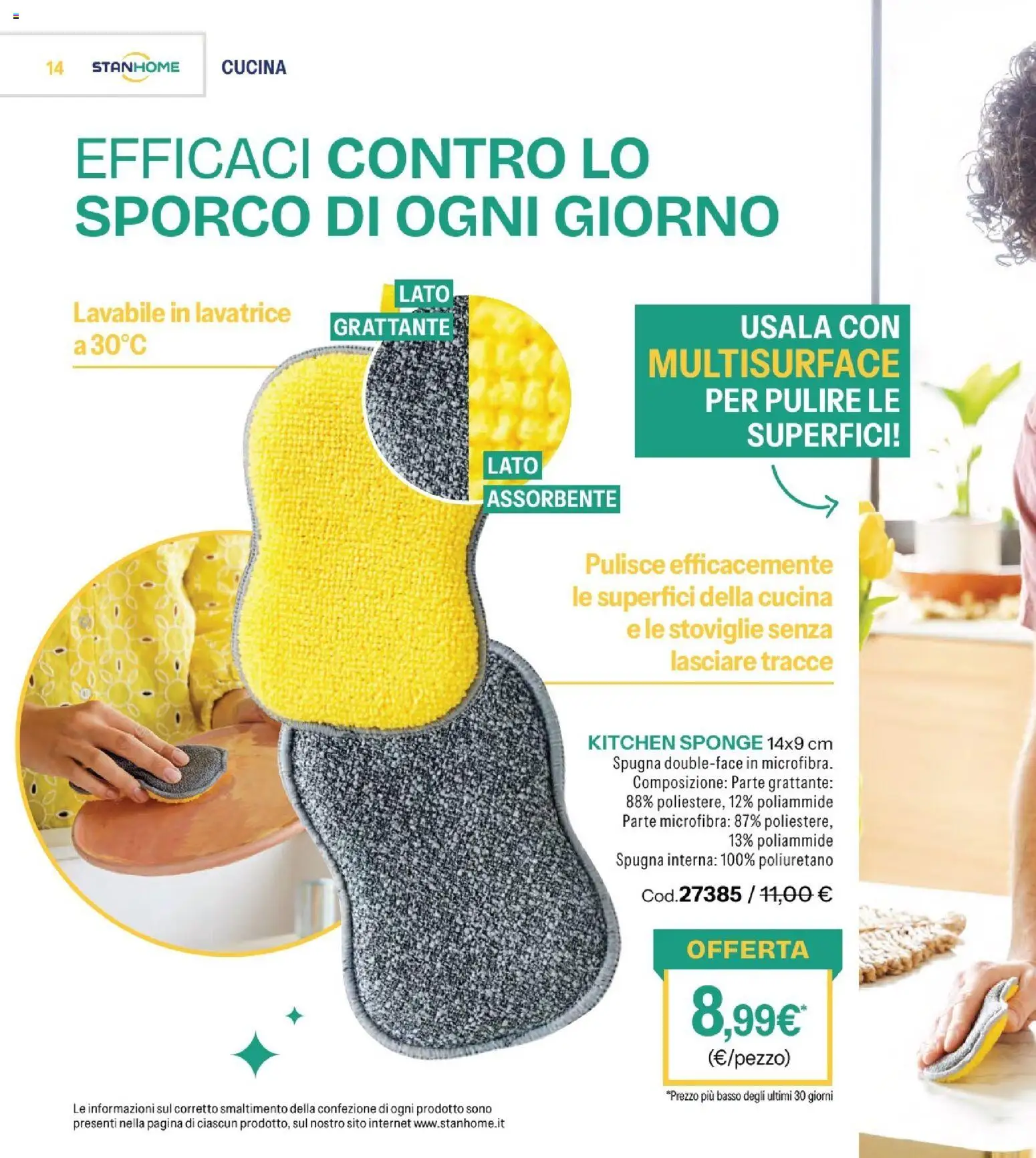 Volantino Stanhome del 12.05.2026 | Pagina: 14 | Prodotti: Spugna, Lavatrice