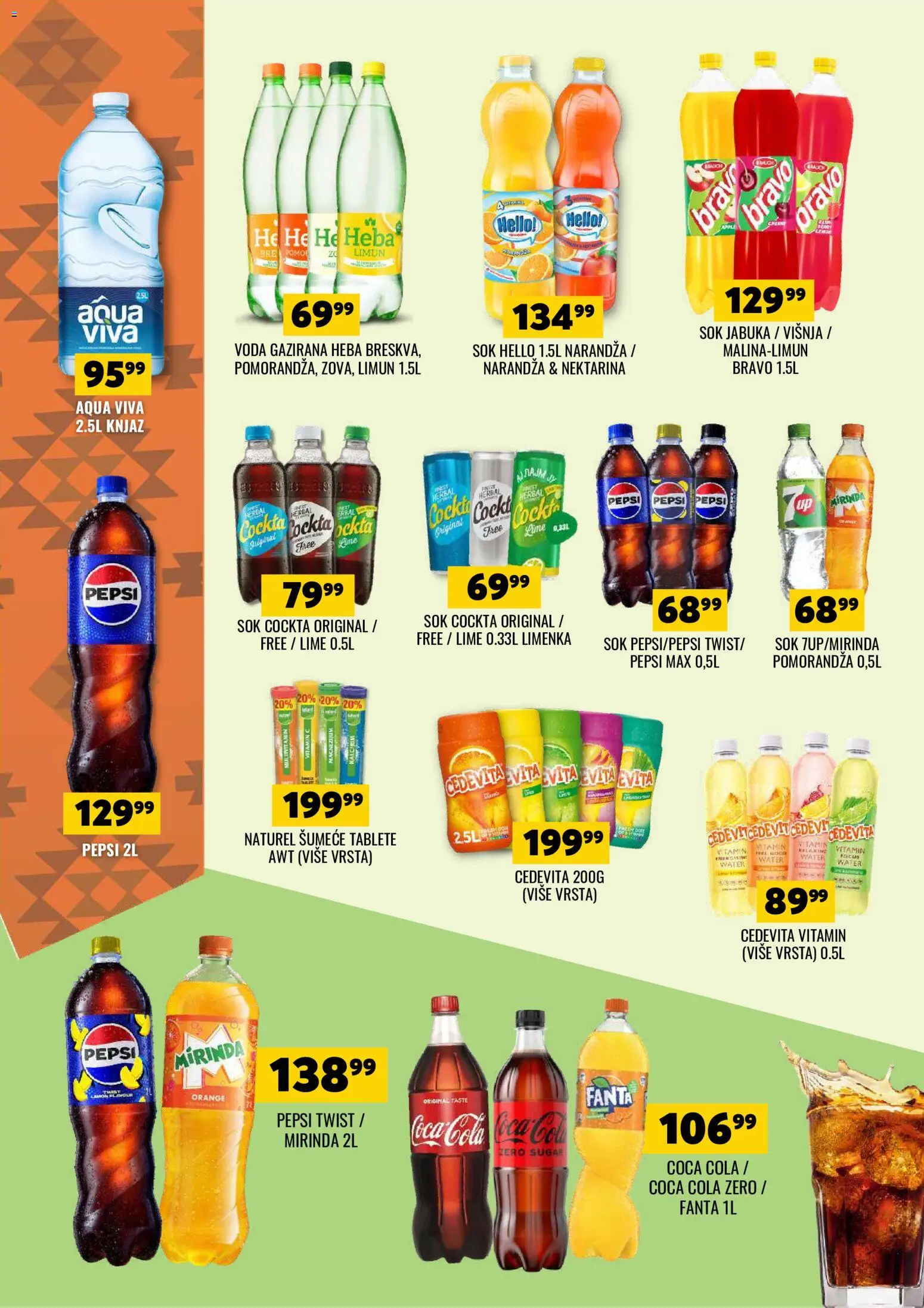 Tekijanka katalog - važi od 06.05.2026 | Strana: 10 | Proizvode: Coca Cola, Višnja, Voda, Pepsi