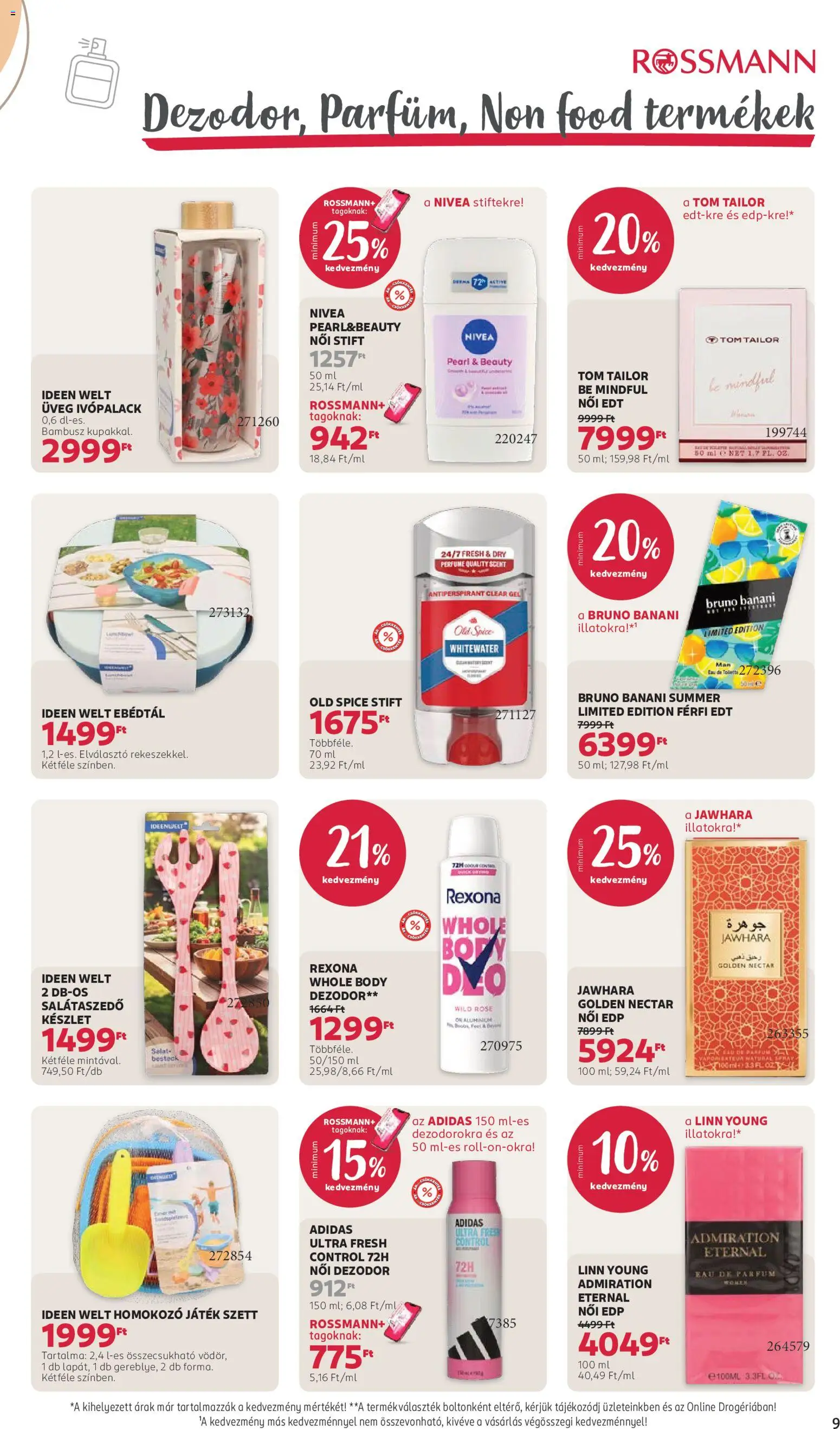 Rossmann akciós ujság - amely érvényes a következő dátumtól: 2026.08.17. | Oldal: 11 | Termékek: Lé, Üveg, Stift, Dezodor