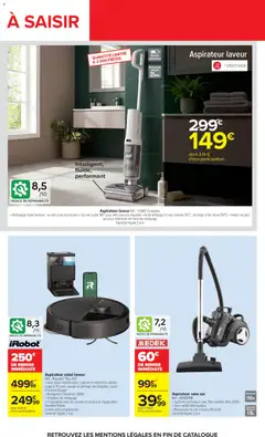 Carrefour - Prévisualisation de Carrefour Vos promos du quotidien valide à partir de 17/08/2026 | Page: 75 | Produits: Filtre HEPA, Aspirateur sans sac, Aspirateur, Navigation