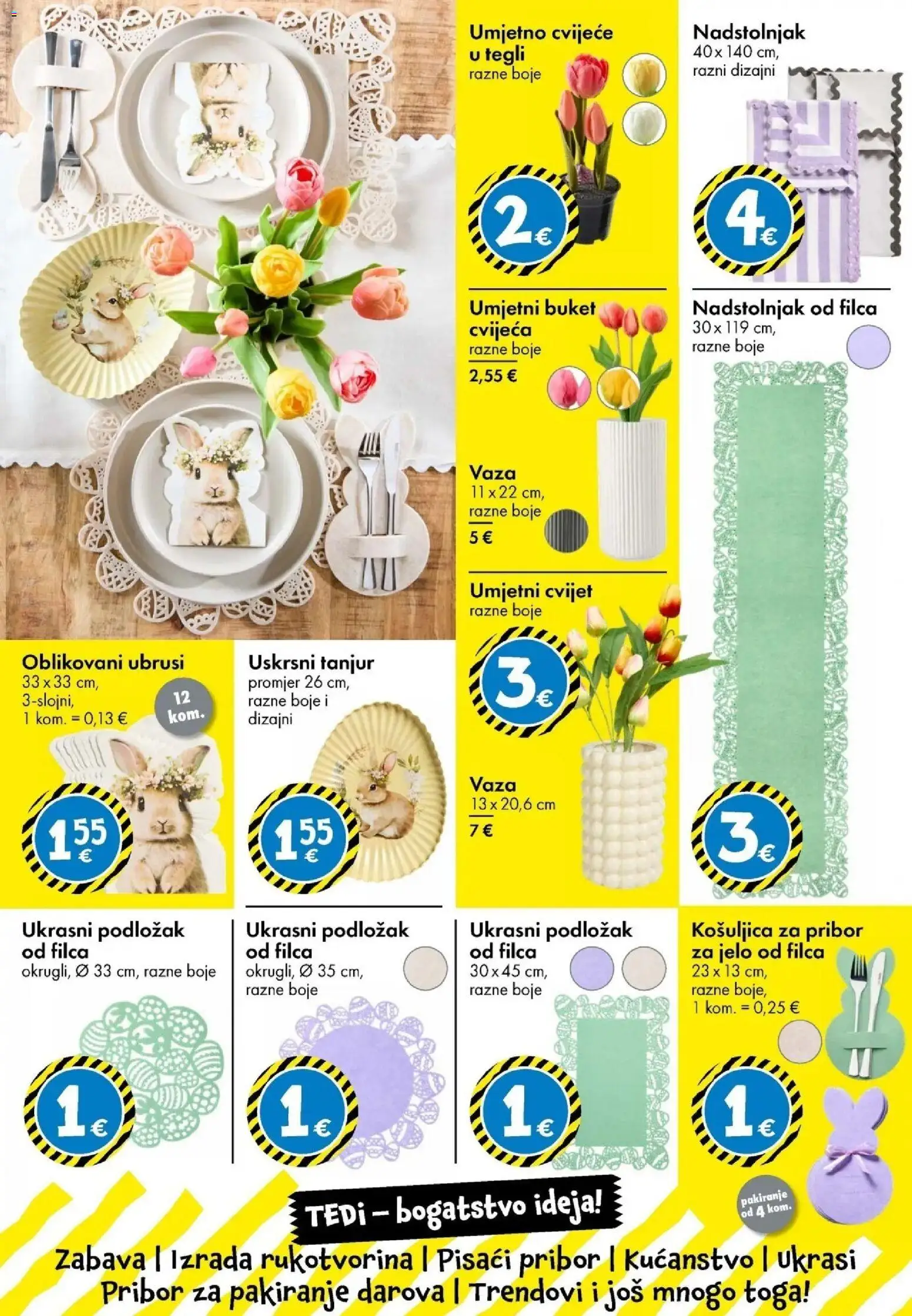 TEDi katalog | vrijedi od 18.03.2026 | Stranica: 6 | Proizvodi: Cvijeće, Vaza