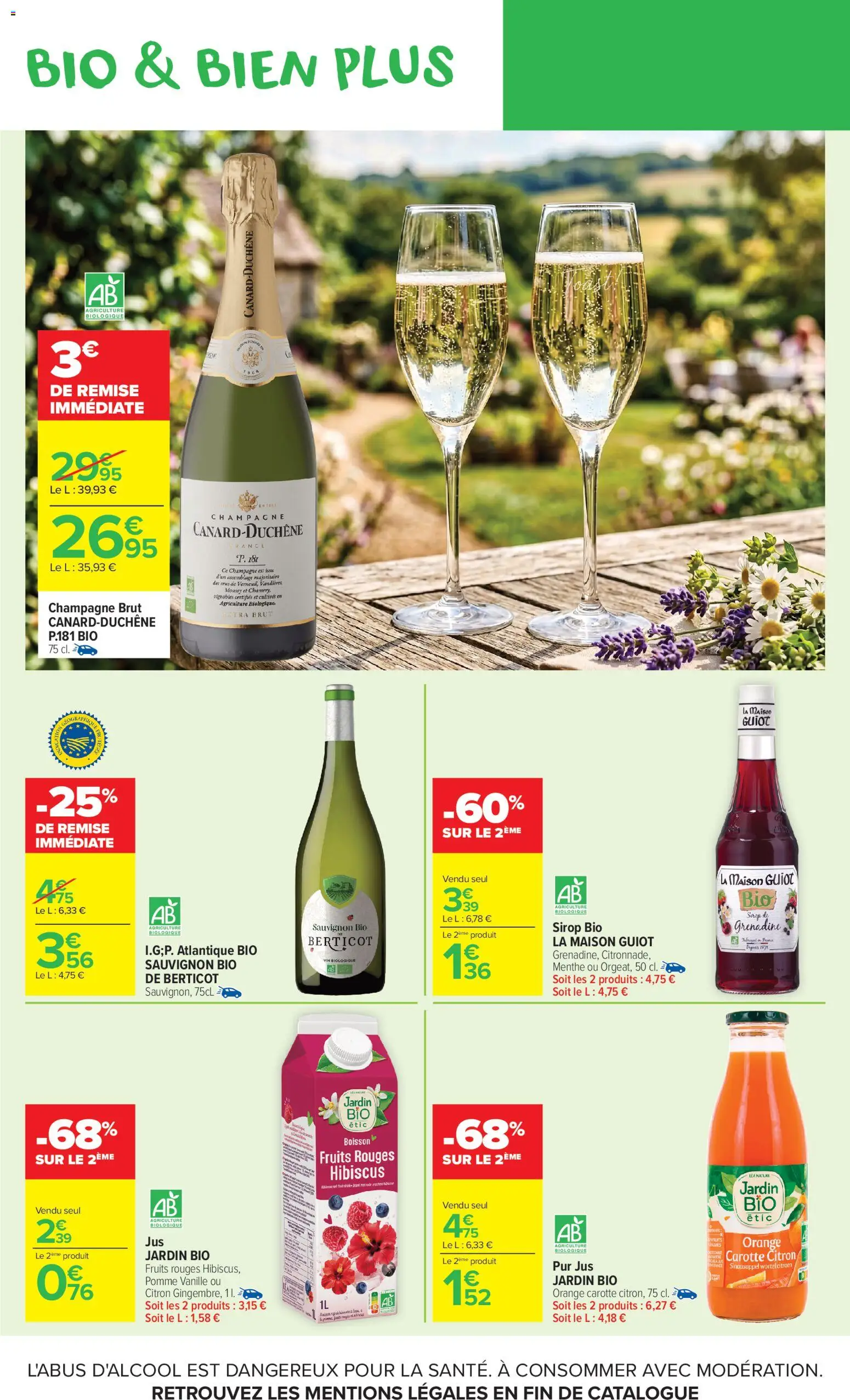 {H1} | Page: 17 | Produits: Champagne, Jus, Vin, Carotte