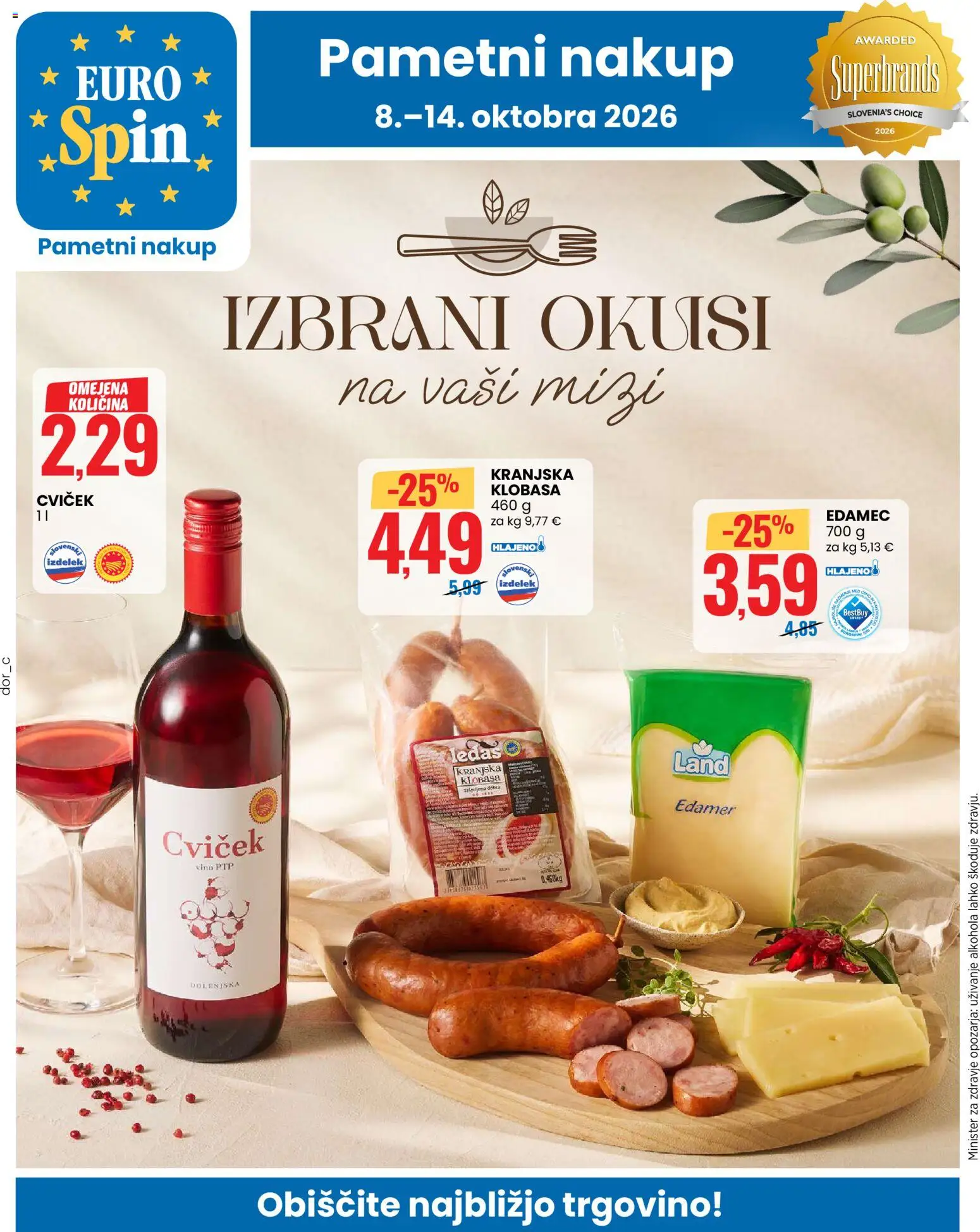 Eurospin veljaven od Četrtek, 8 Oktober