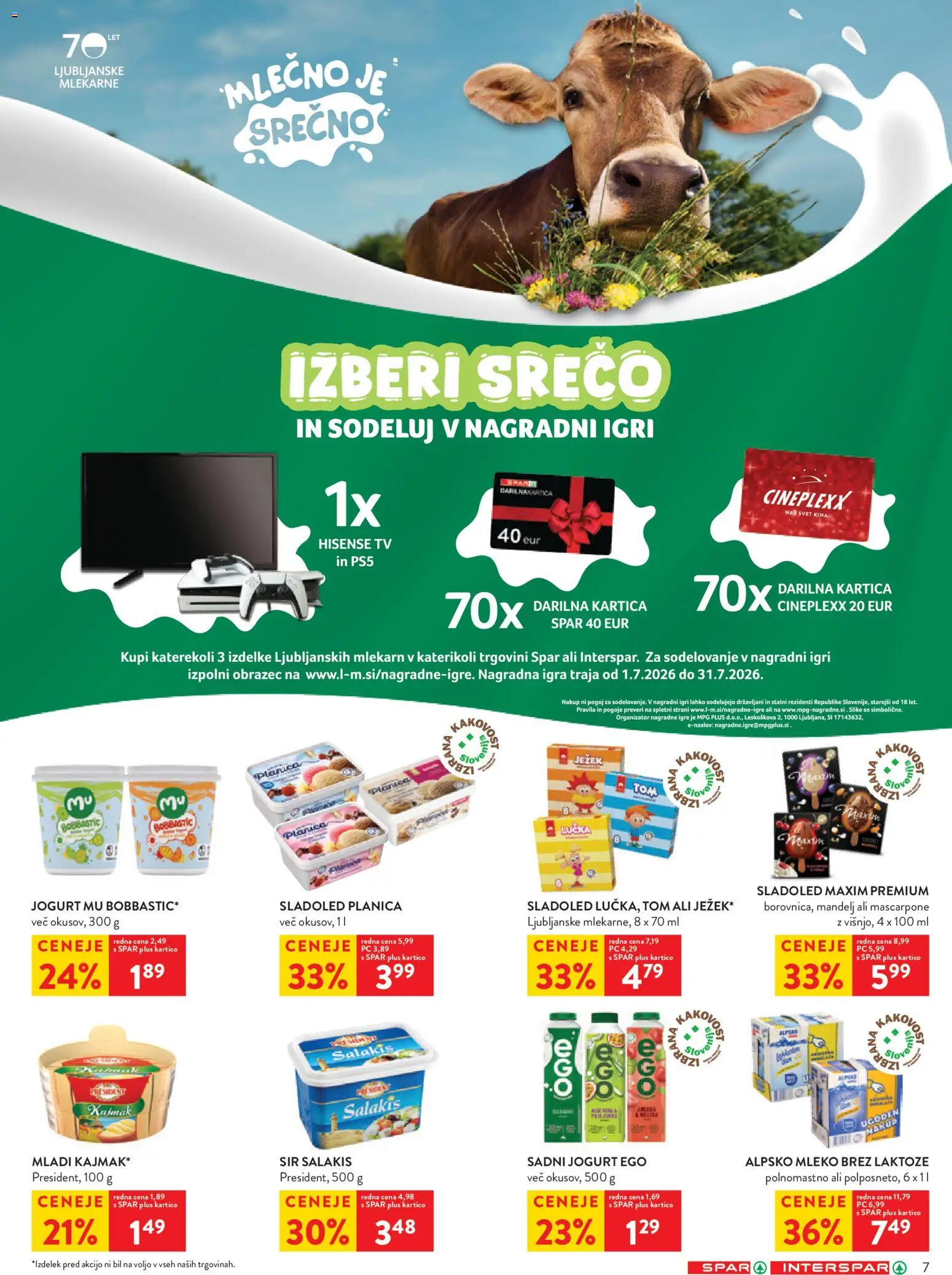 Novi Spar katalog ponudbe – veljaven od 08.07.2026 | Stran: 7