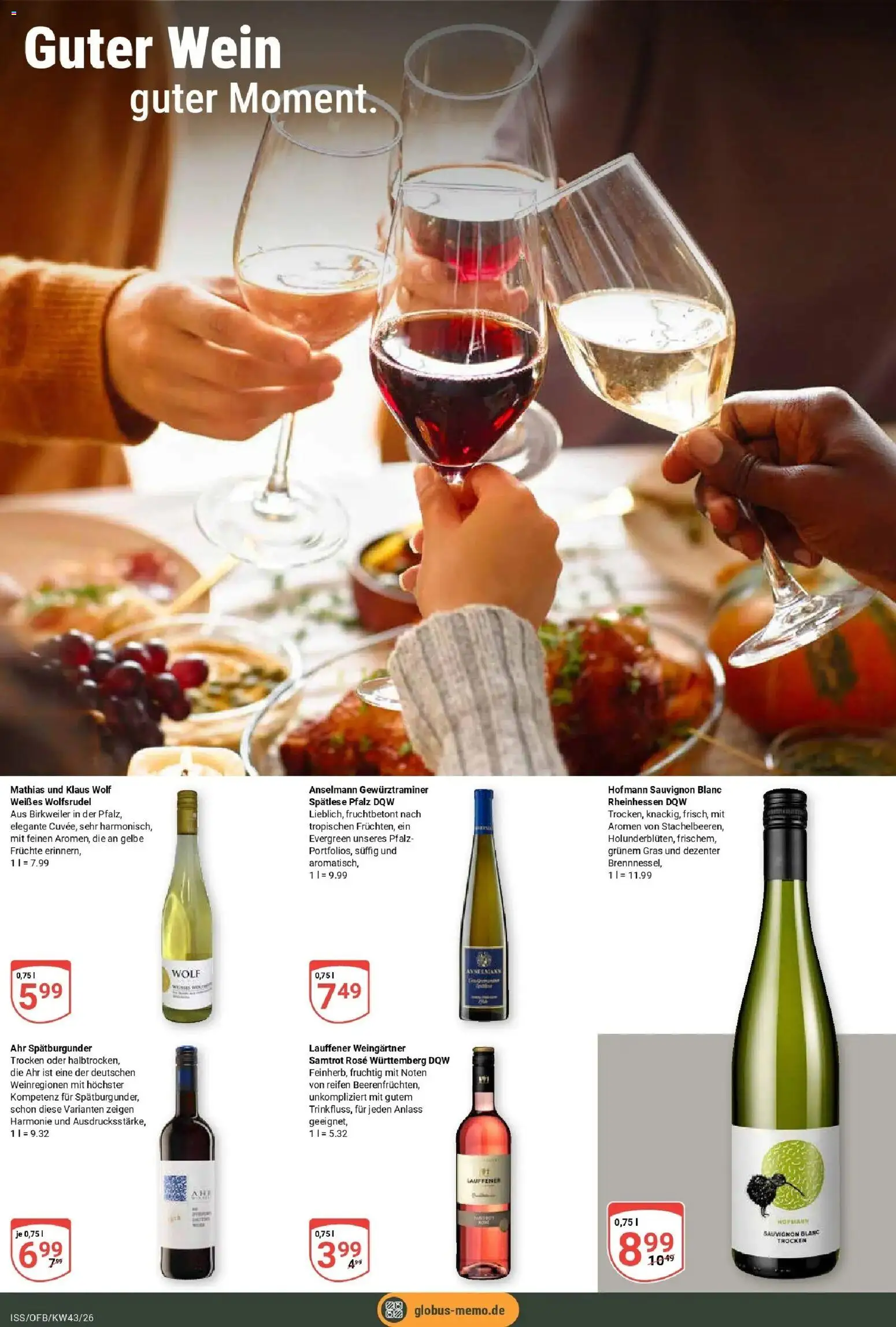 Globus Prospekt Isserstedt (ab 19.10.2026) » Angebote online | Seite: 18 | Produkte: Wein