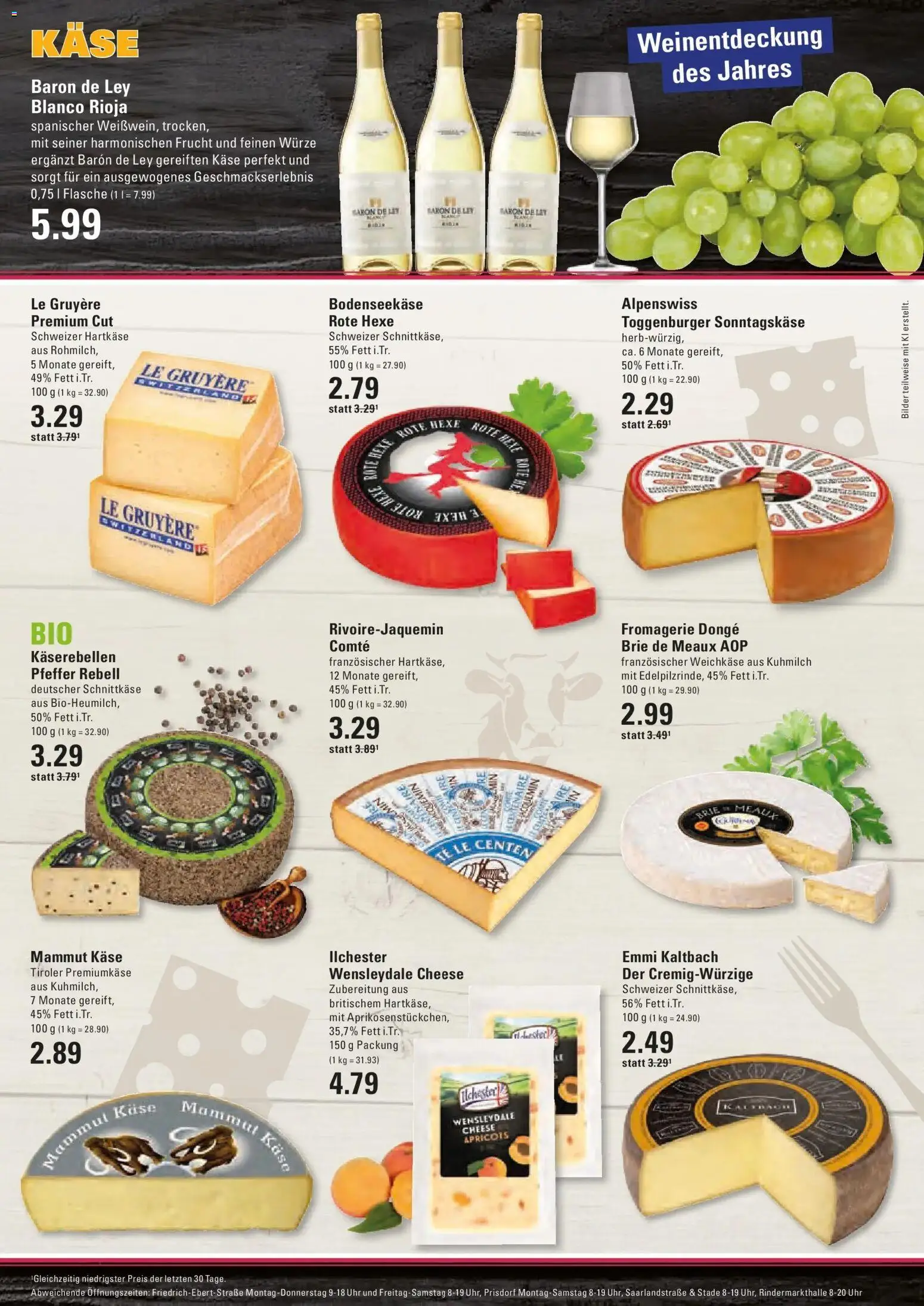 Marktkauf Prospekt Prisdorf (ab 10.08.2026) » Angebote online | Seite: 7 | Produkte: Käse, Bilder, Pfeffer, Uhr