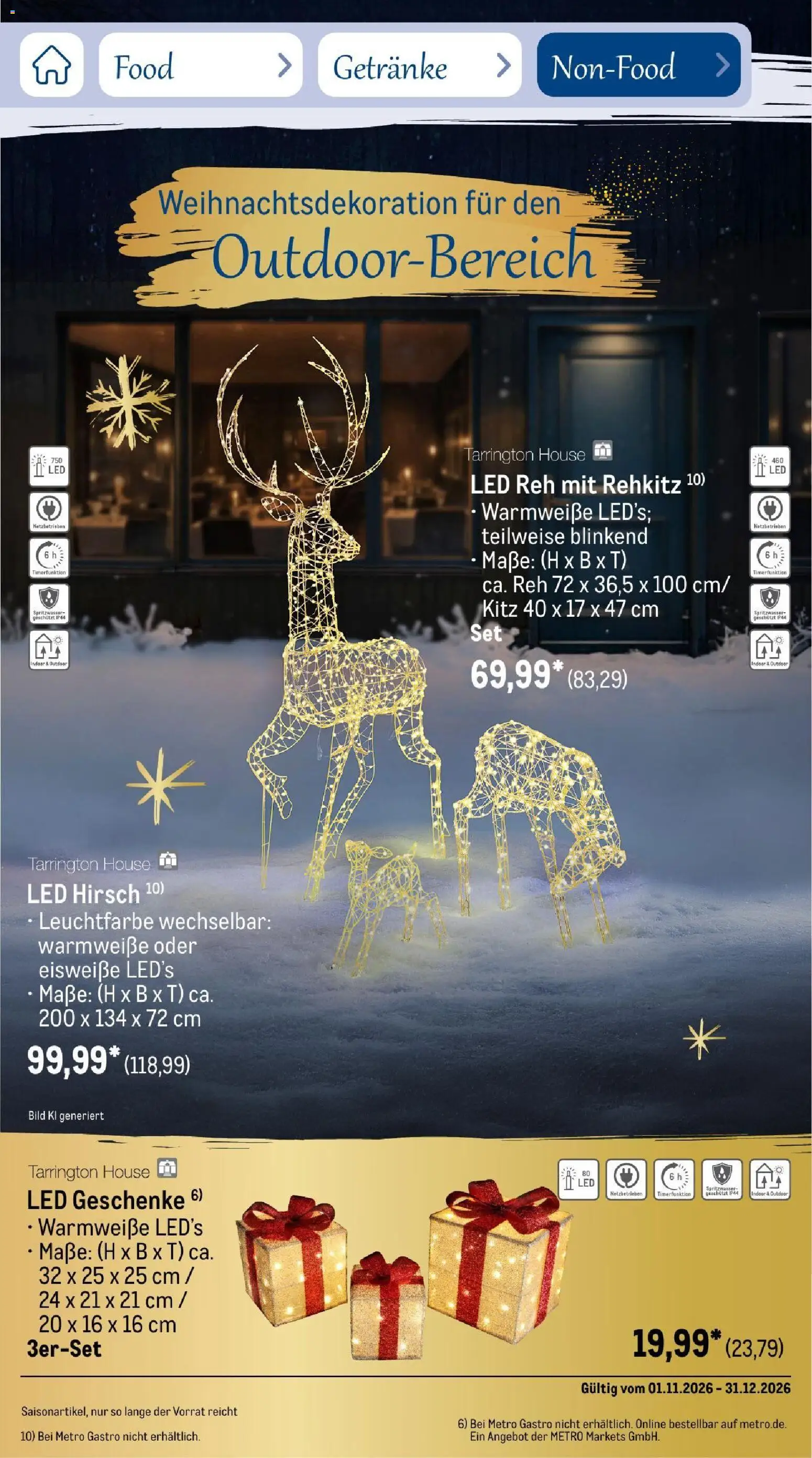 Metro Saisonkatalog Festtage voller Genuss – gültig ab 01.11.2026 | Seite: 109
